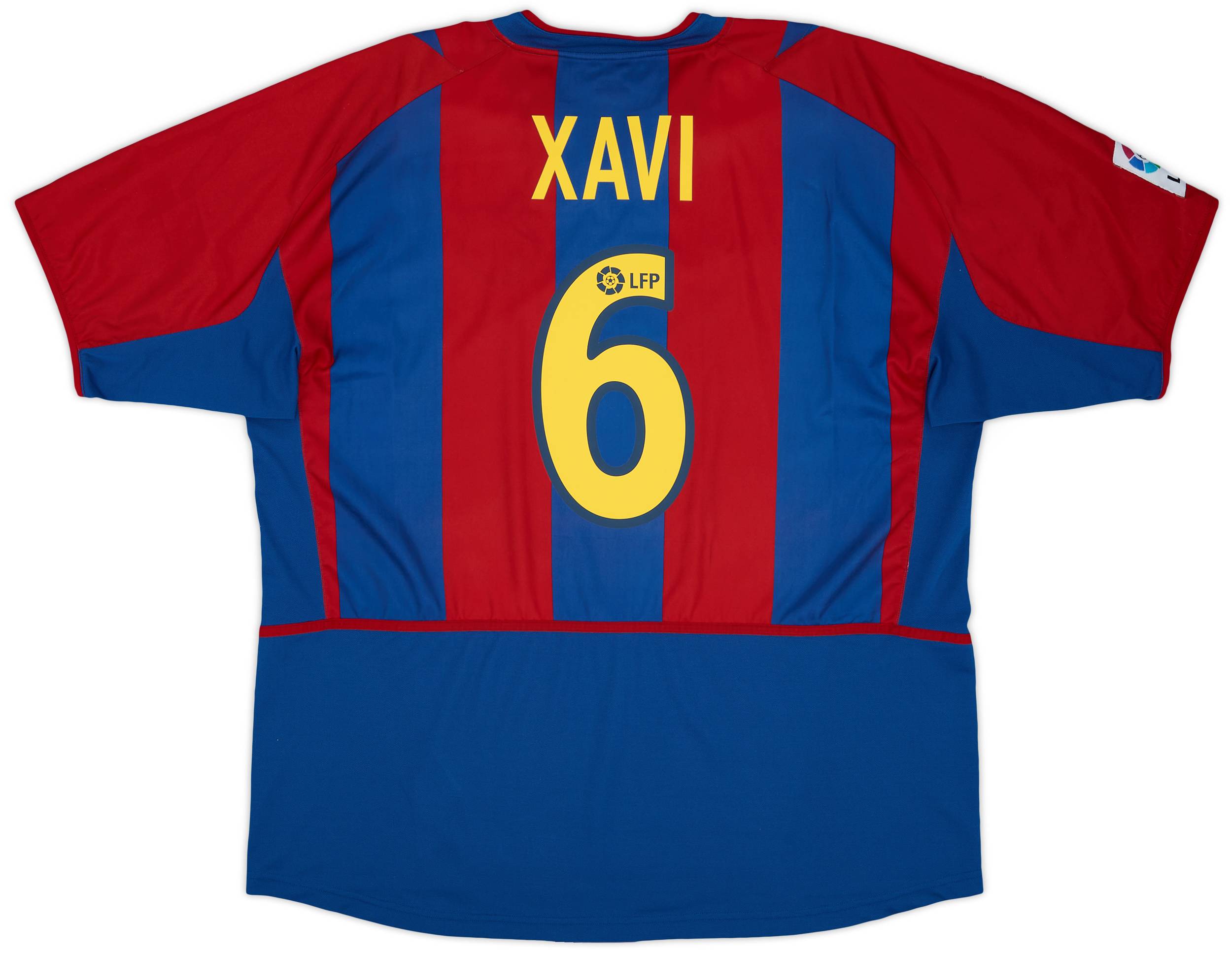 2002-03 Barcelona Home Shirt Xavi #6 - 8/10 - (XXL)