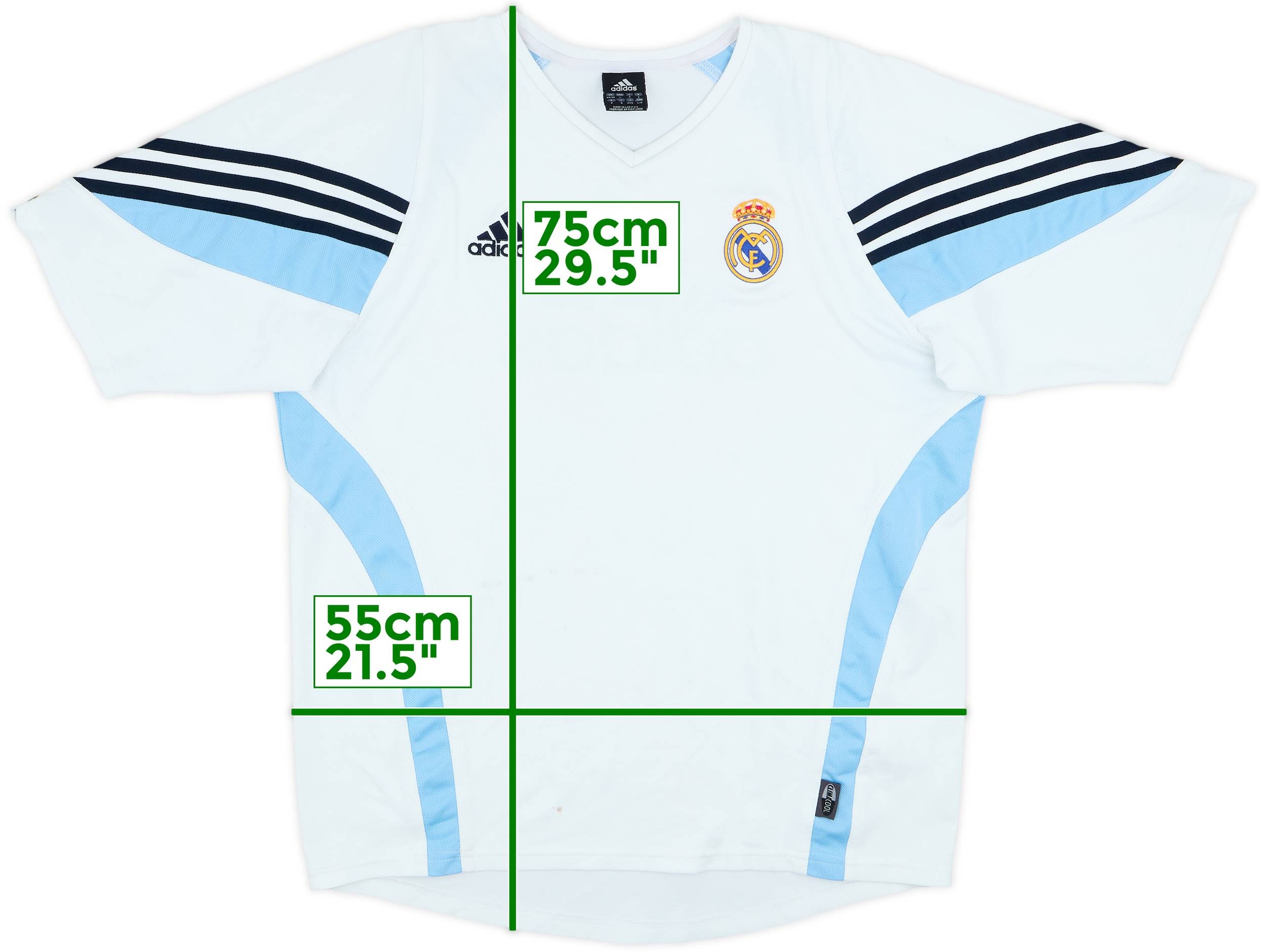 2003-04 Real Madrid adidas Training Shirt - 5/10 - (L/XL)