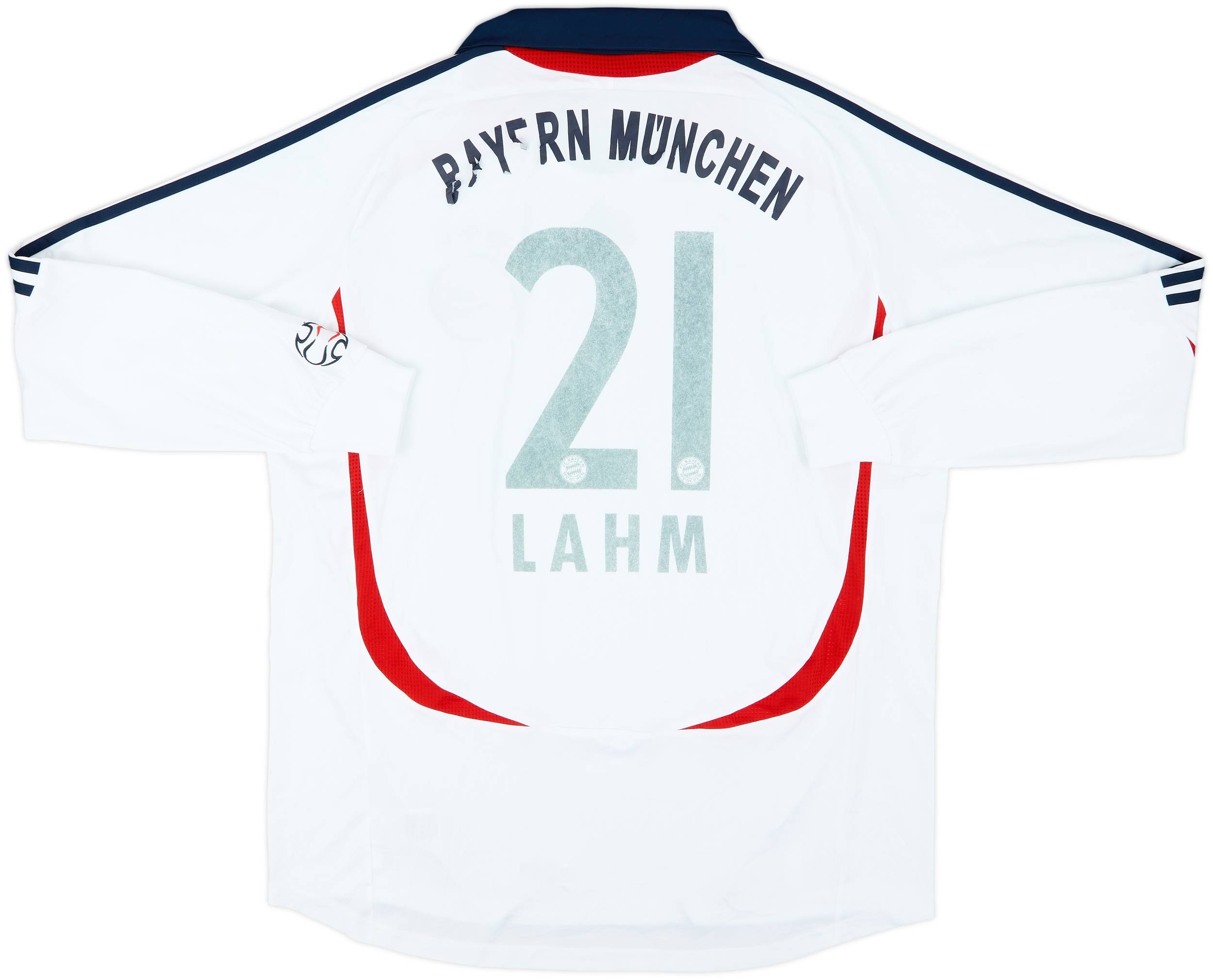 2006-07 Bayern Munich Away L/S Shirt Lahm #21 - 4/10 - (XXL)