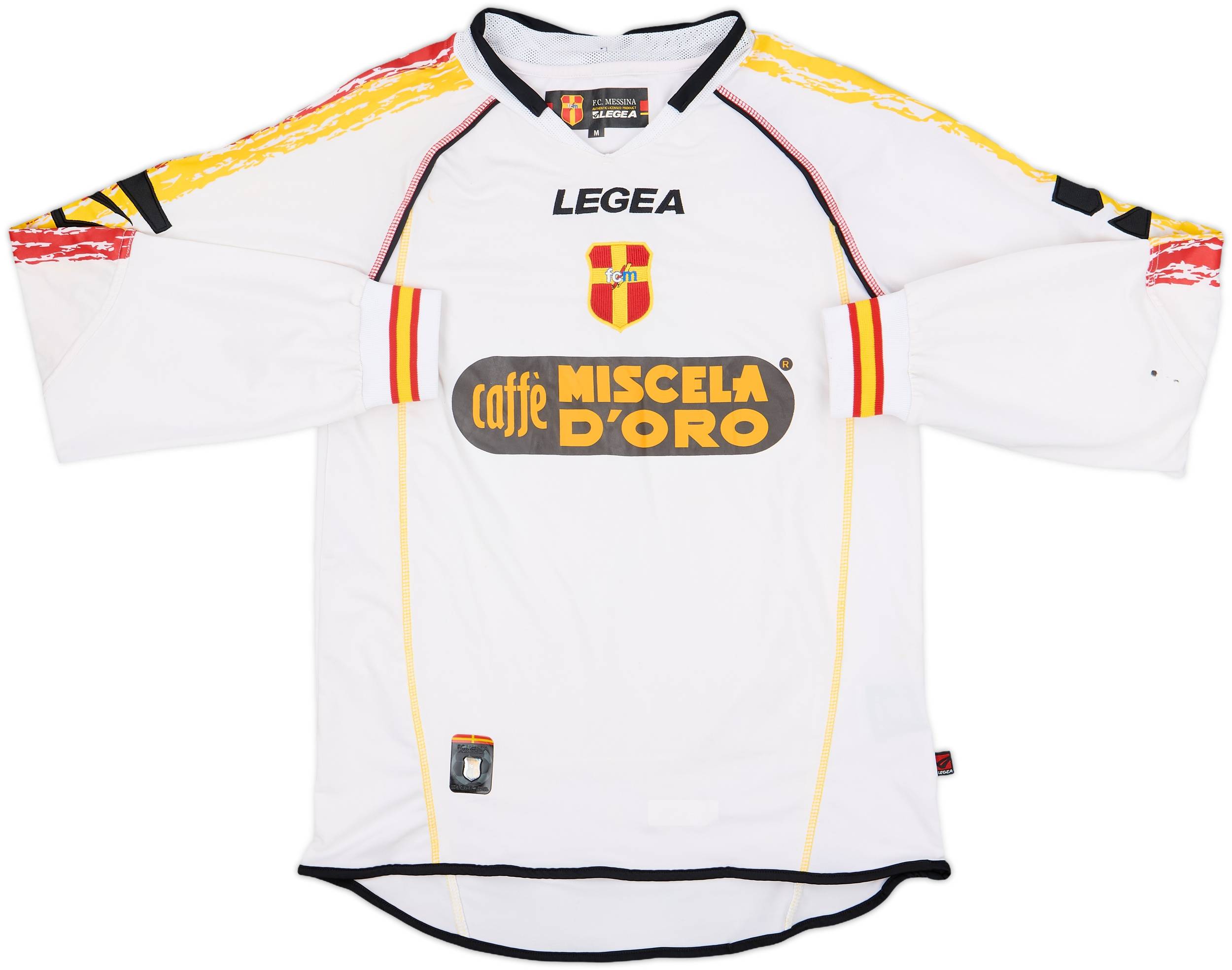 セリエA メッシーナ ユニフォーム FC MESSINA LEGEA 白 2005-06 Messina Home Shirt - 7/10 - (M)