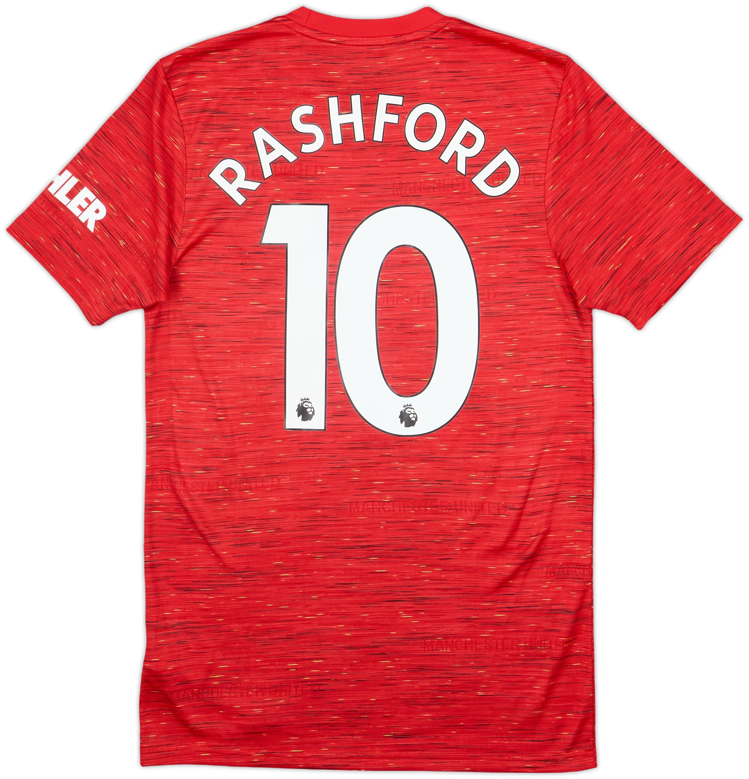 Manchester United Rashford 10 ユニフォーム 2020-21 Manchester United Home Shirt Rashford #10 - 8/10 - (S)