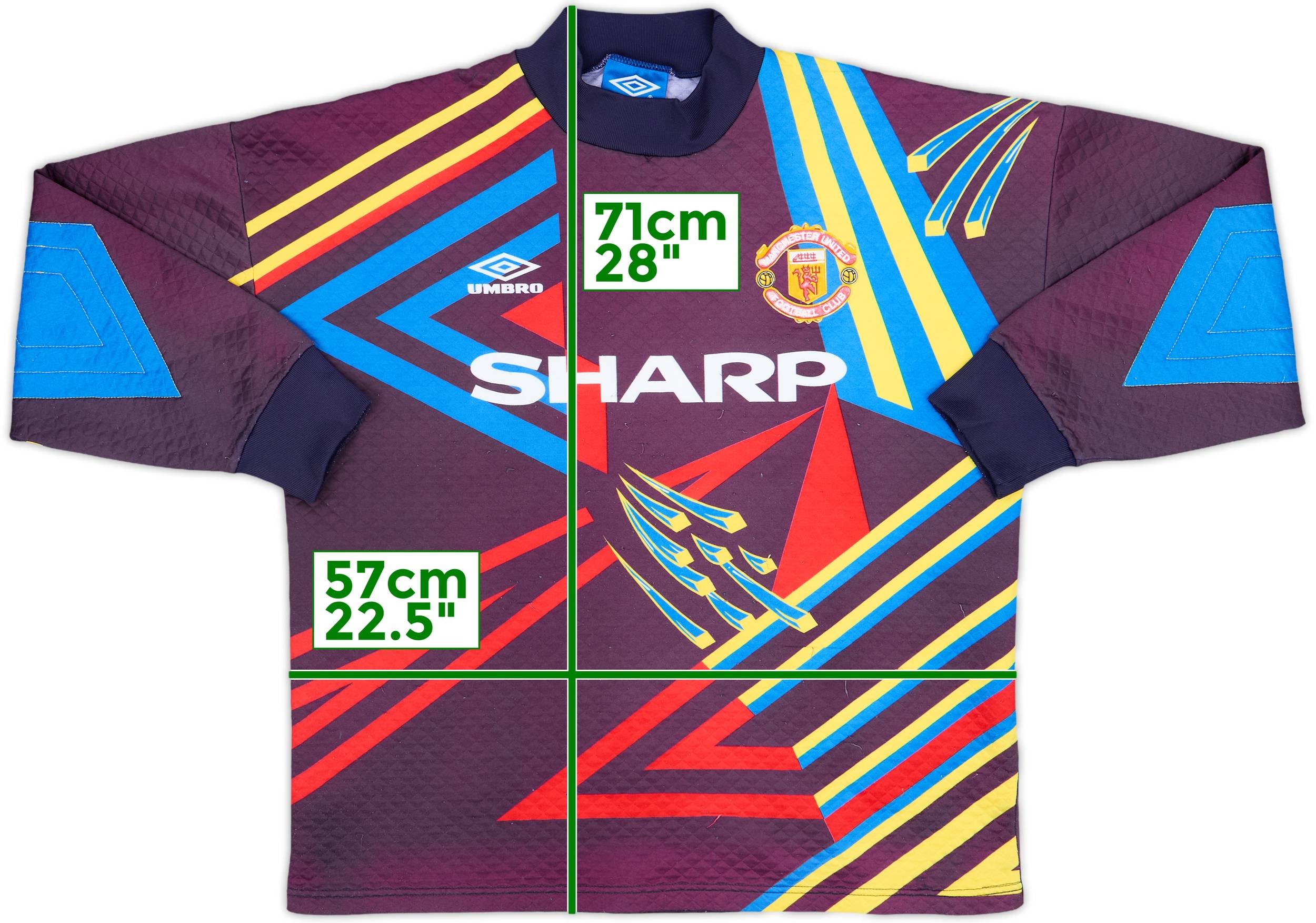 1992-93 Manchester United GK Shirt #1 - 6/10 - (M)