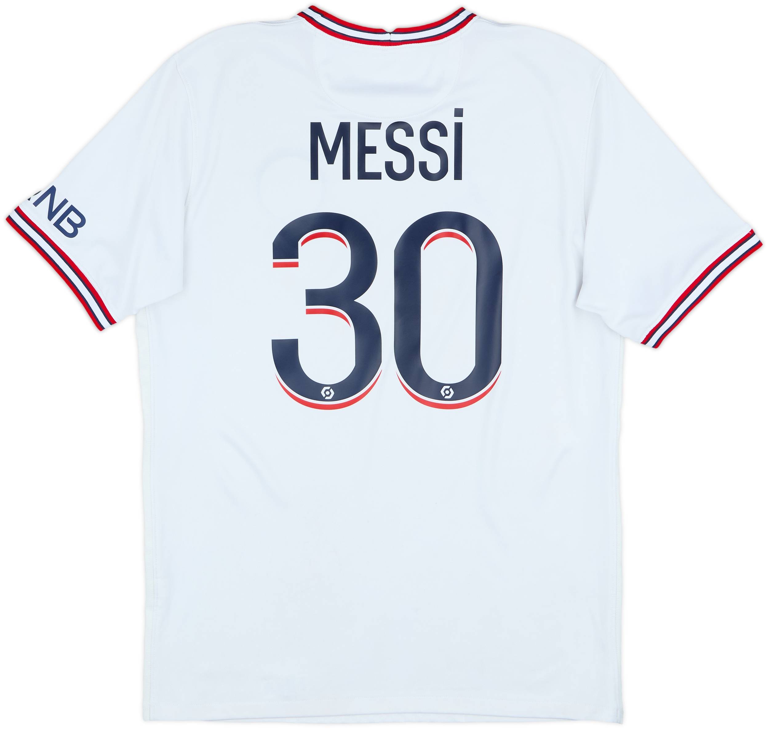メッシ 30番 PSG ユニフォーム　Mサイズ(日本L) 2021-22 Paris Saint-Germain Fourth Shirt Messi #30 - 7/10 - (M)