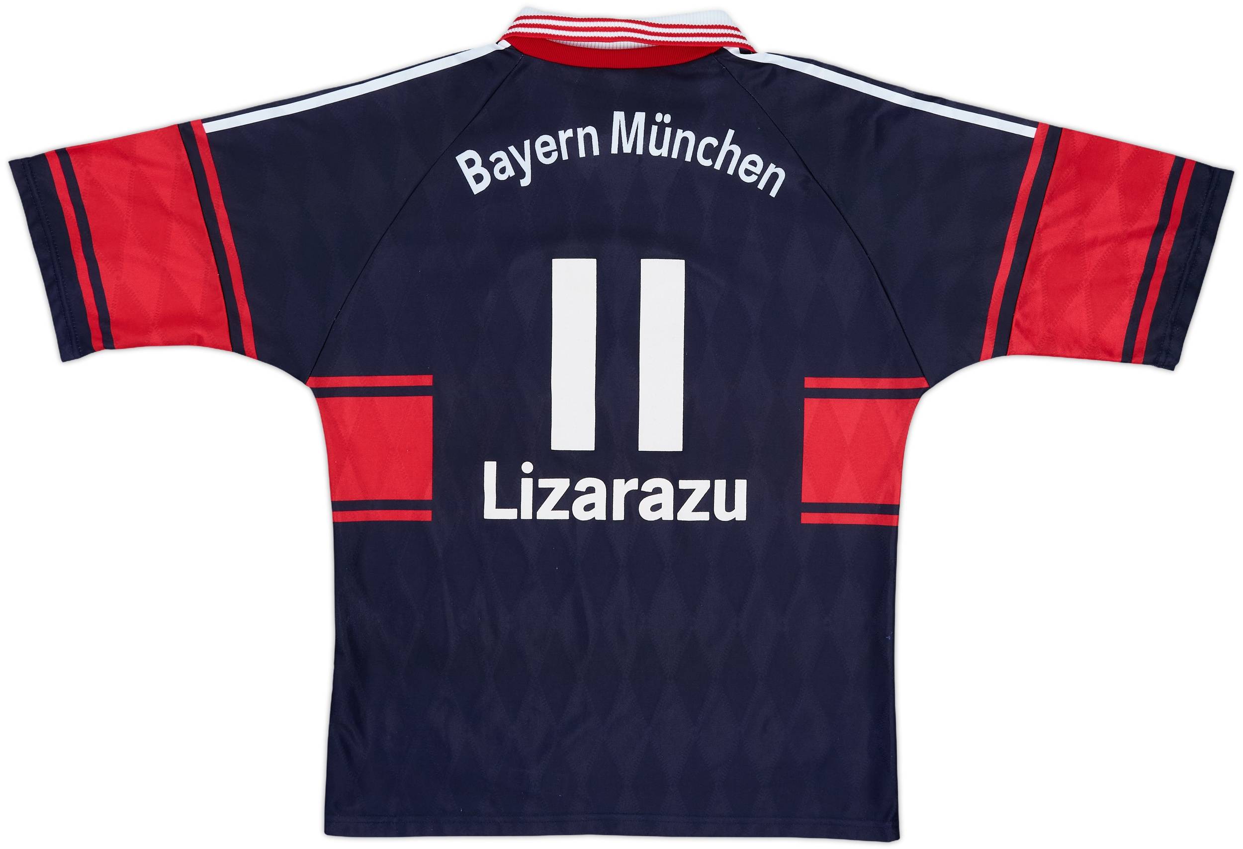 1997-99 Bayern Munich Home Shirt Lizarazu #11 - 9/10 - (XL)