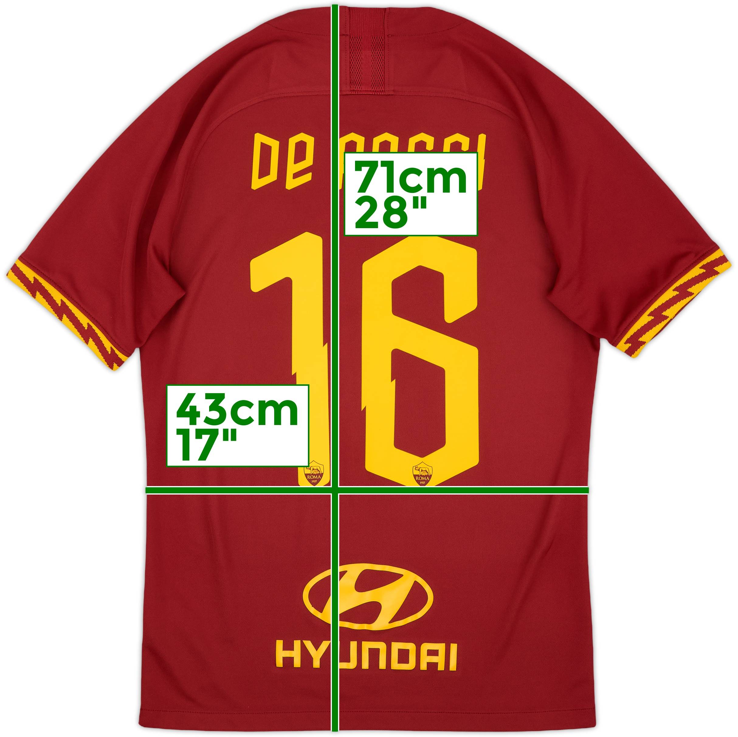 ASローマ De Rossi 19/20 L Nike  デ・ロッシ De Rossi 19-20 AS Roma Home Jersey Seria A Soccer Jersey | eBay