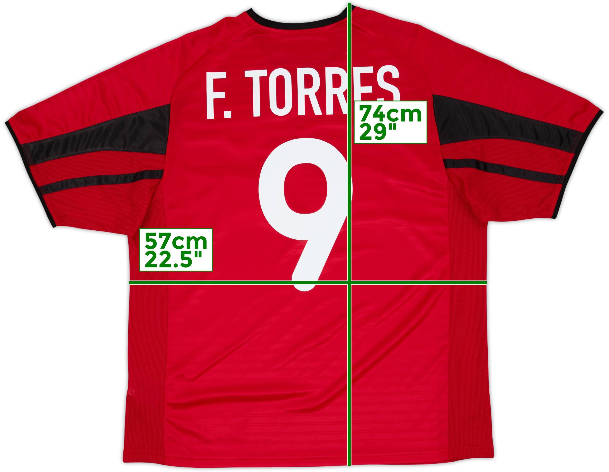 2001-02 Atletico Madrid Away Shirt F.Torres #9 - 10/10 - (L)