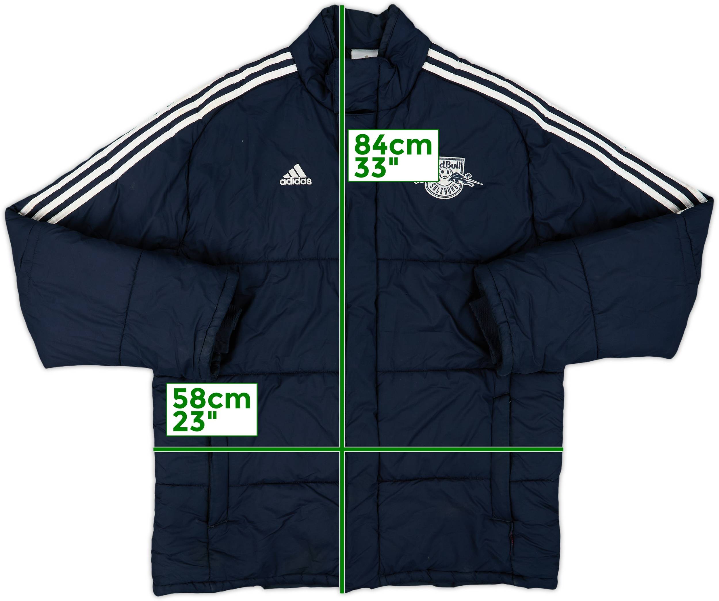 2007-08 RB Salzburg adidas Padded Bench Coat - 8/10 - (M)