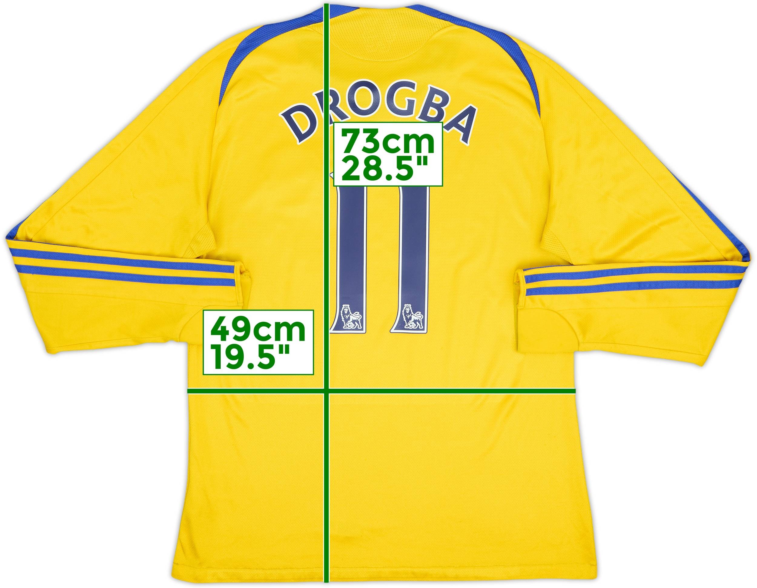 2008-09 Chelsea Third L/S Shirt Drogba #11 - 5/10 - (S)