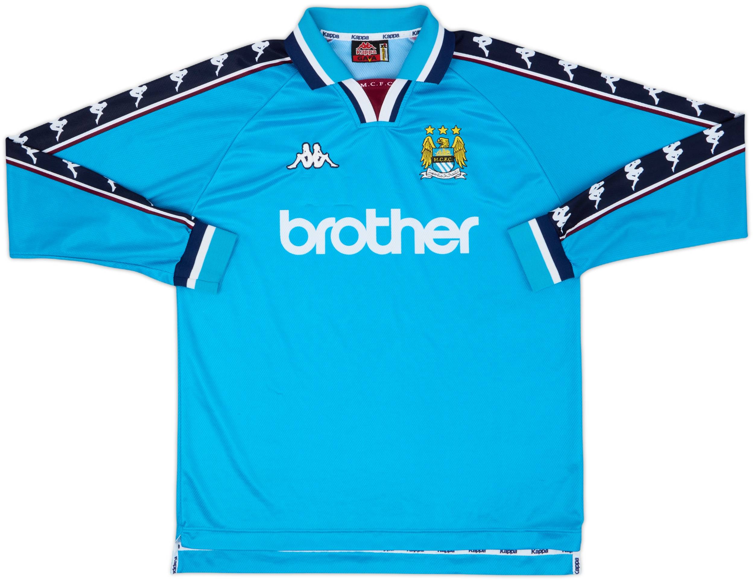 ウェア Manchester City 97/99  1997-99 Manchester City Home L/S Shirt - 9/10 - (XL)