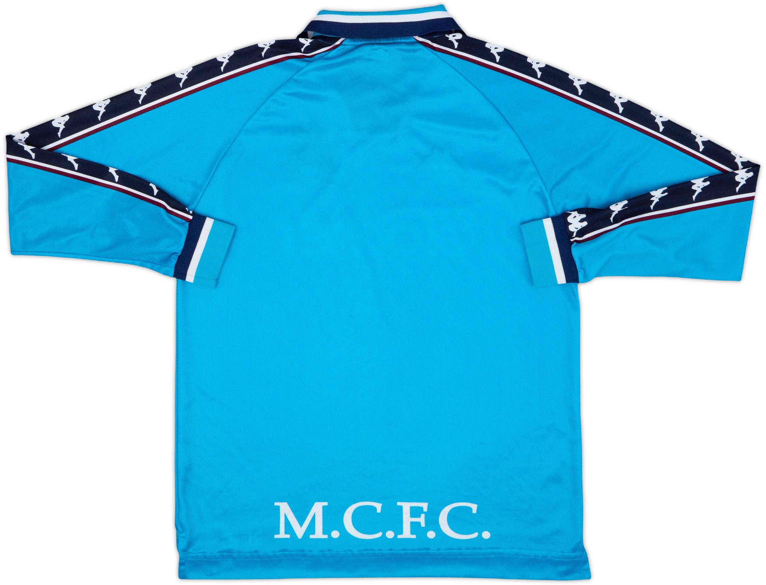 1997-99 Manchester City Home L/S Shirt - 9/10 - (XL)