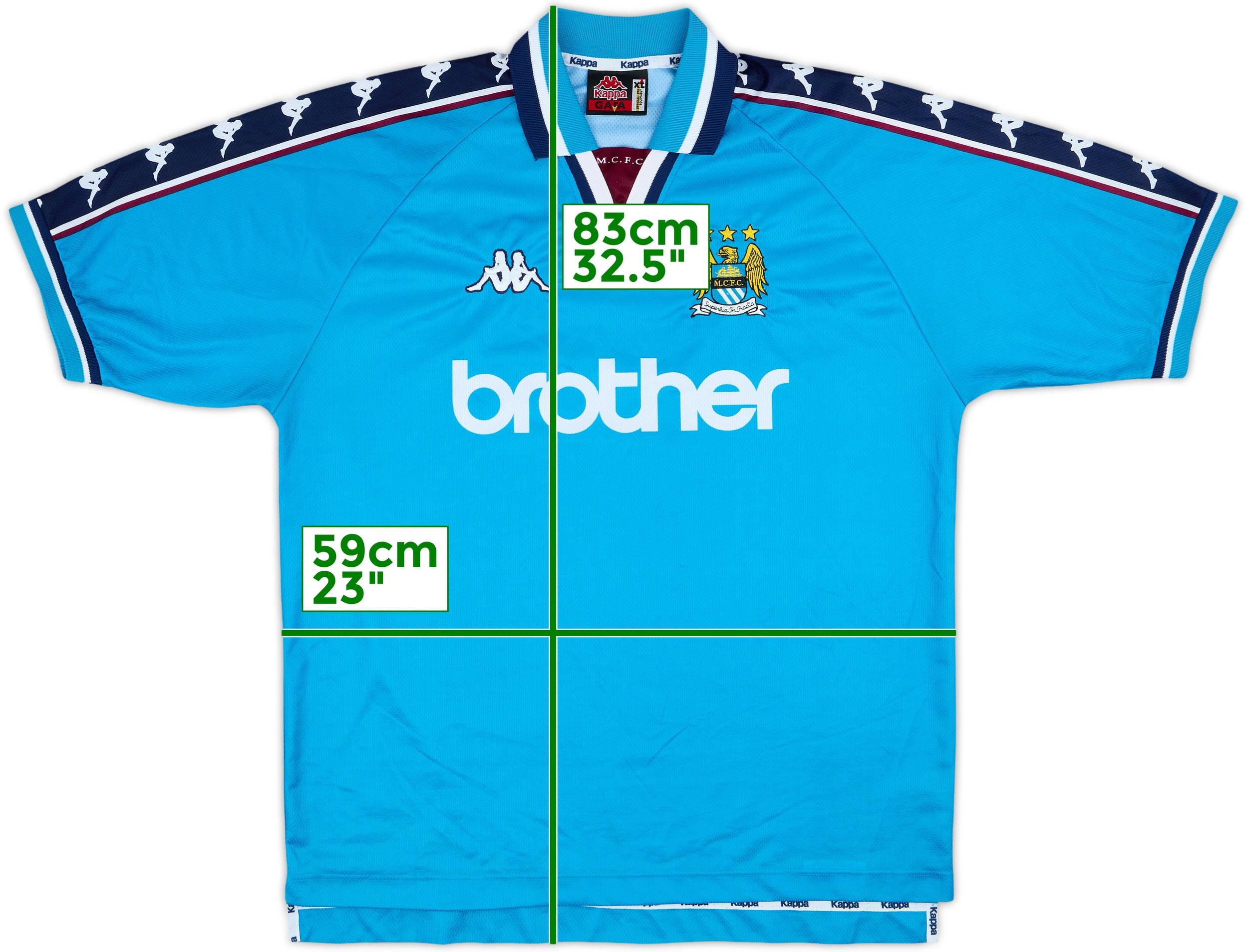 1997-99 Manchester City Home Shirt - 9/10 - (XL)