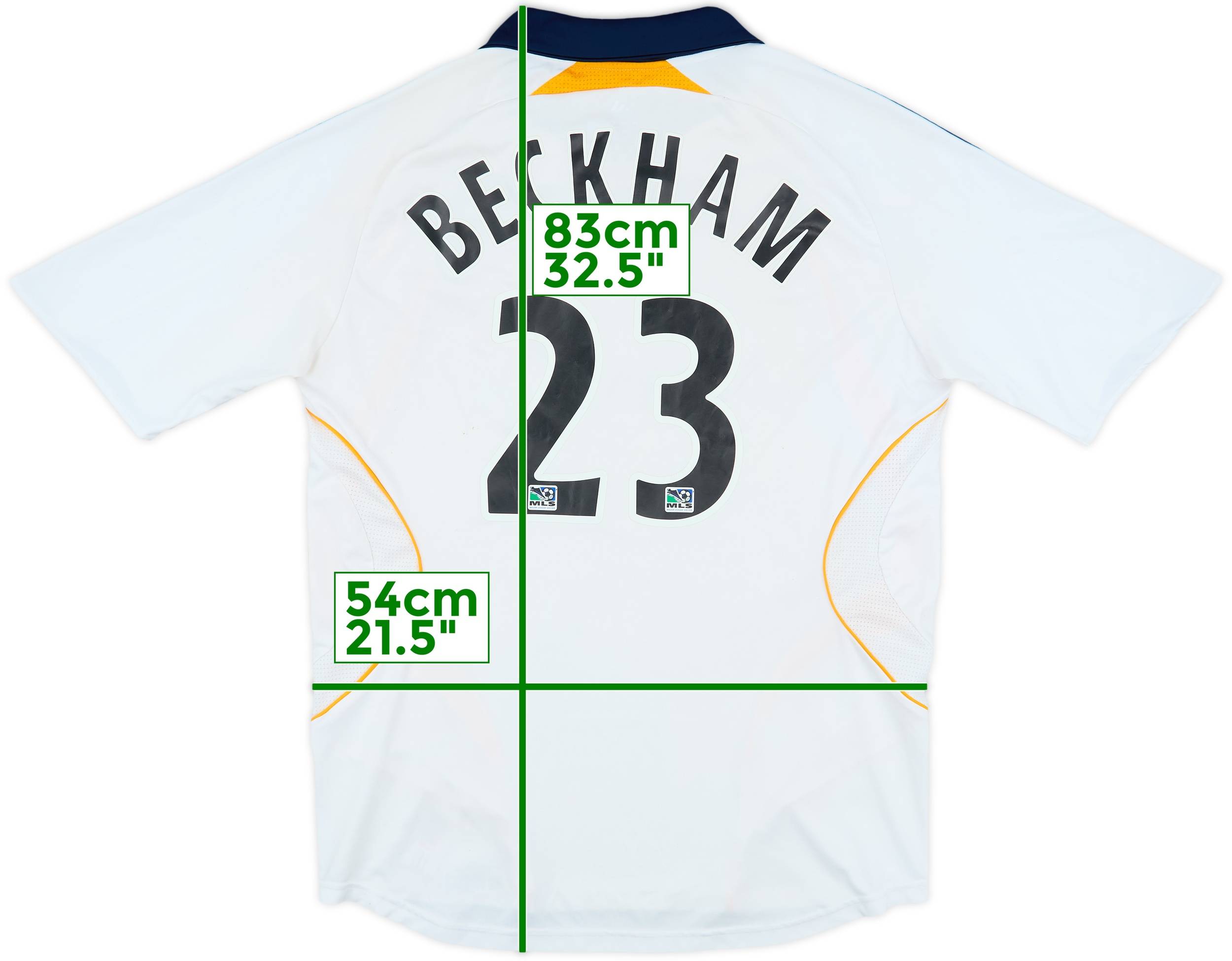 2007-08 LA Galaxy Home Shirt Beckham #23 - 6/10 - (L)