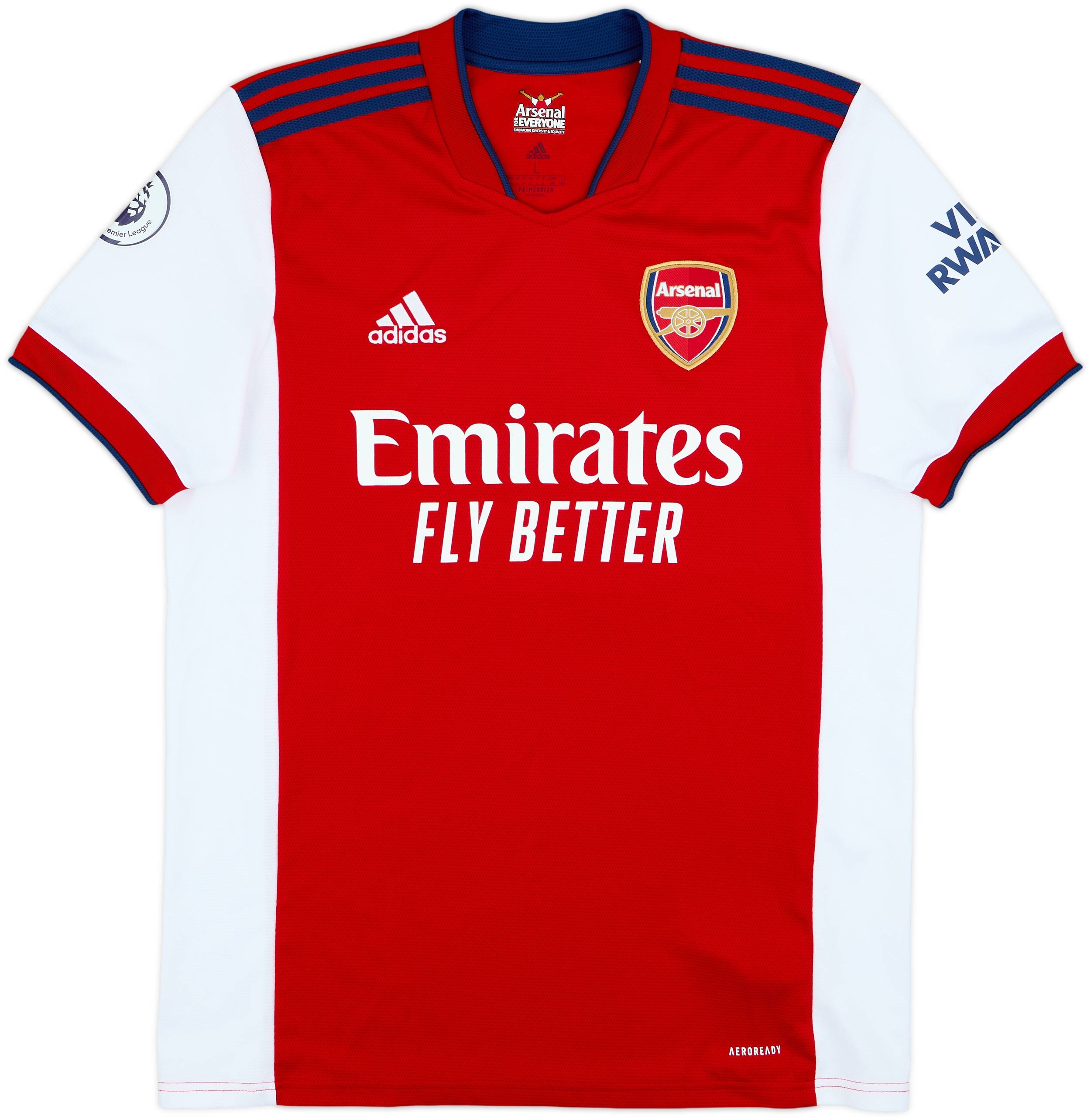 2021-22 Arsenal Home Shirt Odegaard #8 - 8/10 - (L)