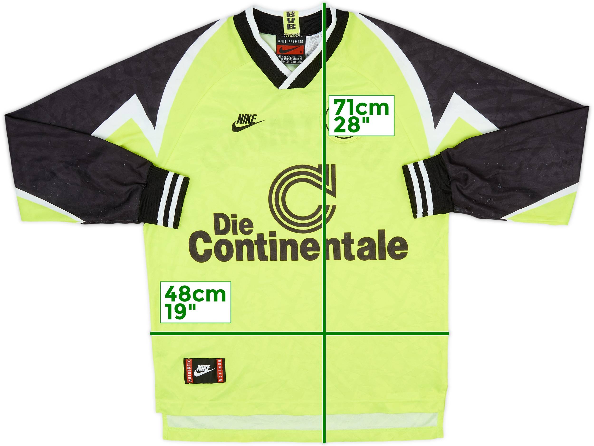 1995-96 Borussia Dortmund Home L/S Shirt - 8/10 - (S)