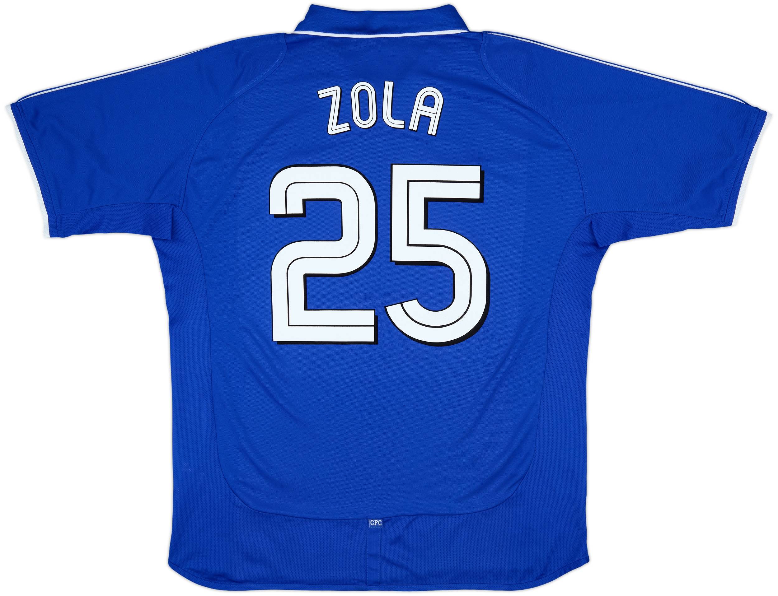 2001-03 Chelsea Home Shirt Zola #25 - 8/10 - (XL)