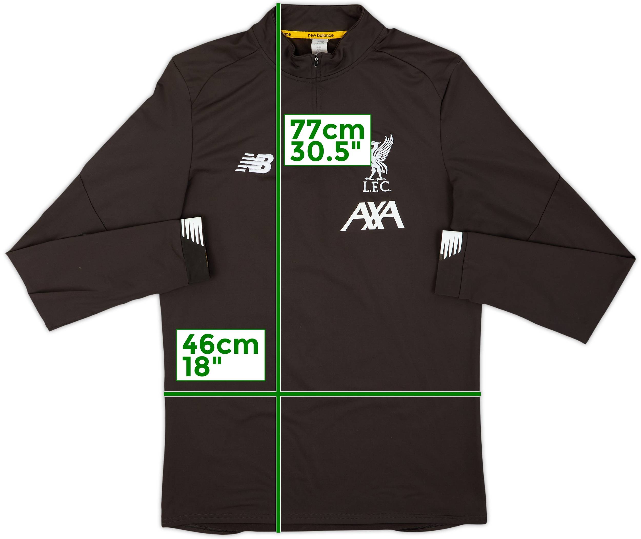 2019-20 Liverpool New Balance 1/4 Zip Drill Top - 9/10 - (M)