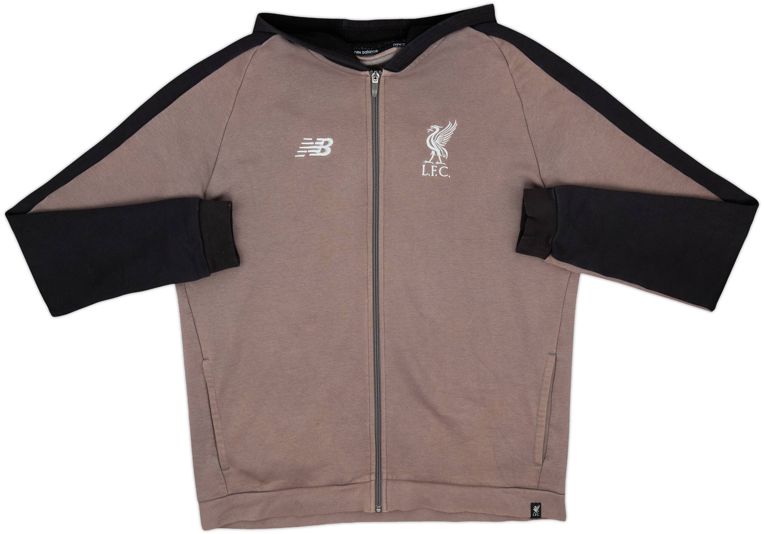 2019-20 Liverpool New Balance Hooded Track Jacket - 8/10 - (XL)