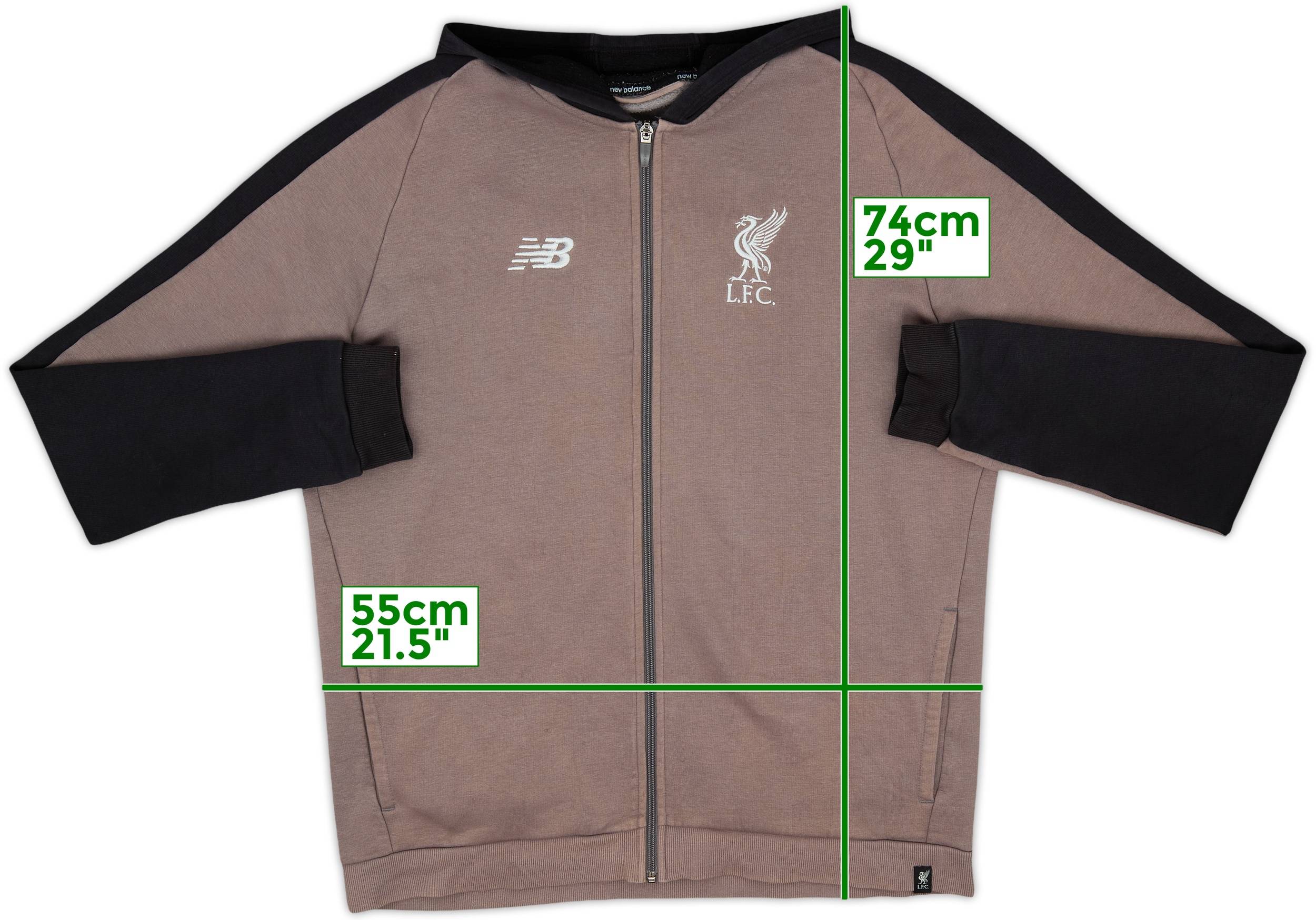 2019-20 Liverpool New Balance Hooded Track Jacket - 8/10 - (XL)