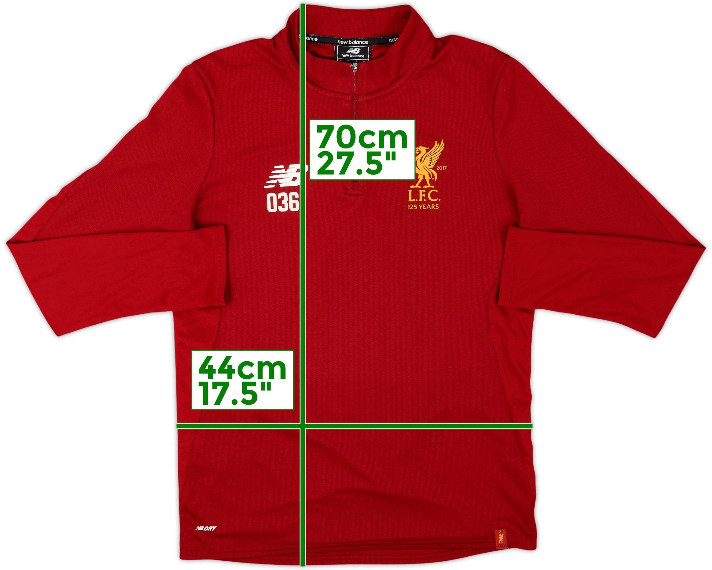 2017-18 Liverpool Player Issue New Balance 1/4 Zip Drill Top #036