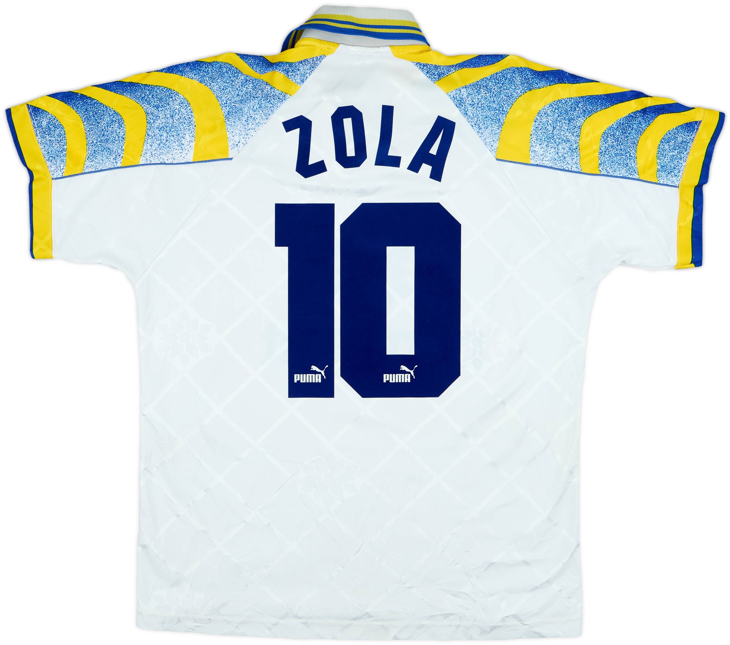 90年代　レプリカユニフォーム　ZOLA 1995-97 Parma Home Shirt Zola #10 - 6/10 - (M)