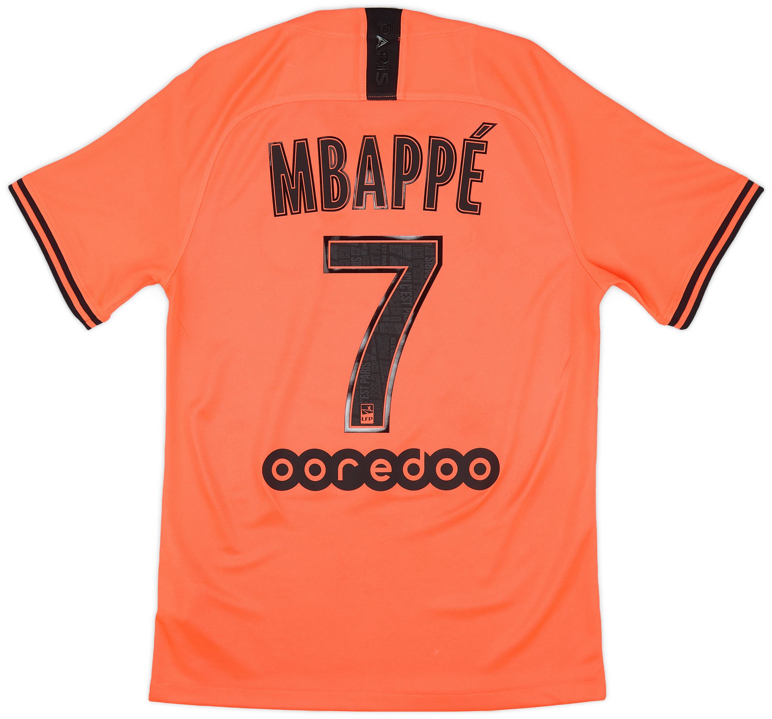 2019-20 Paris Saint-Germain Away Shirt Mbappe #7 - 9/10 - (S)