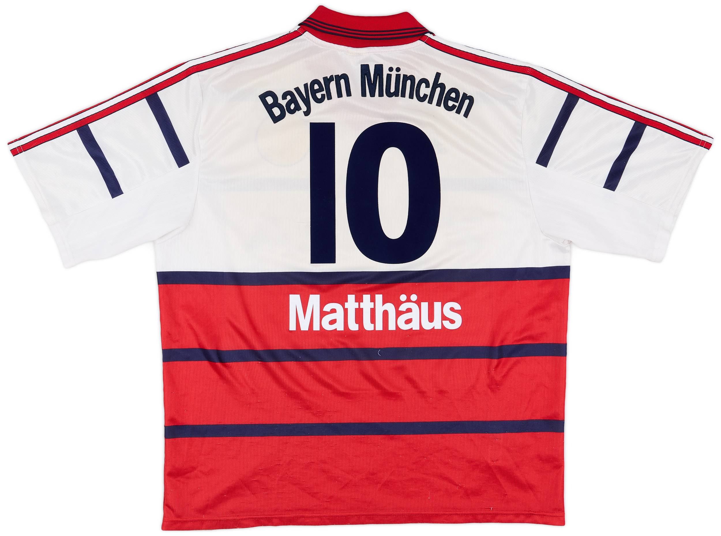 海外輸入 インボイス 1998-00 Bayern #10 Matthaus Shirt Away Issue Player Munich ウェア