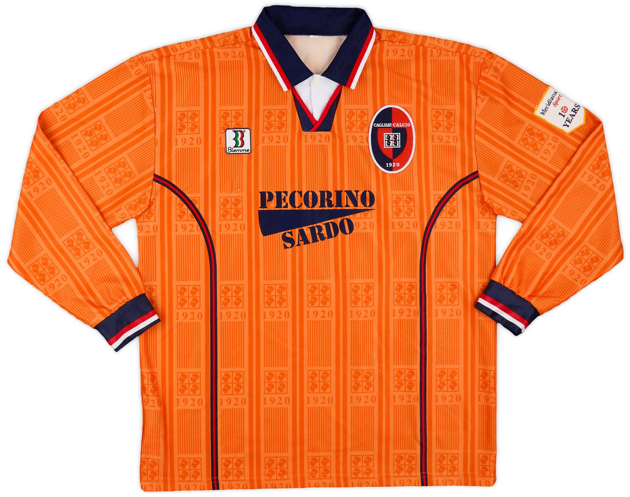 1998-99 Cagliari Match Issue Third L/S Shirt #13