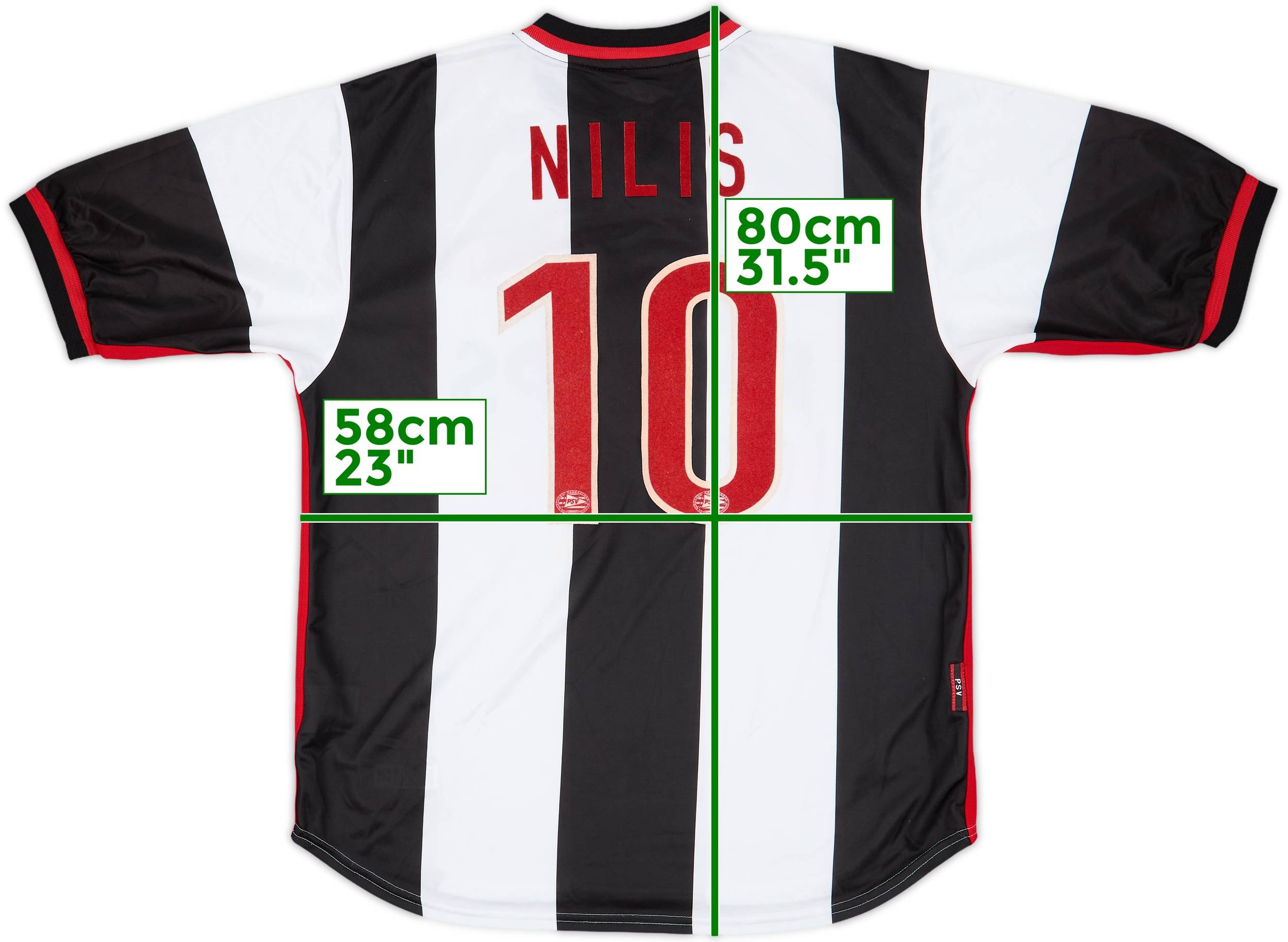 1998-99 PSV Away Shirt Nilis #10 - 8/10 - (L)
