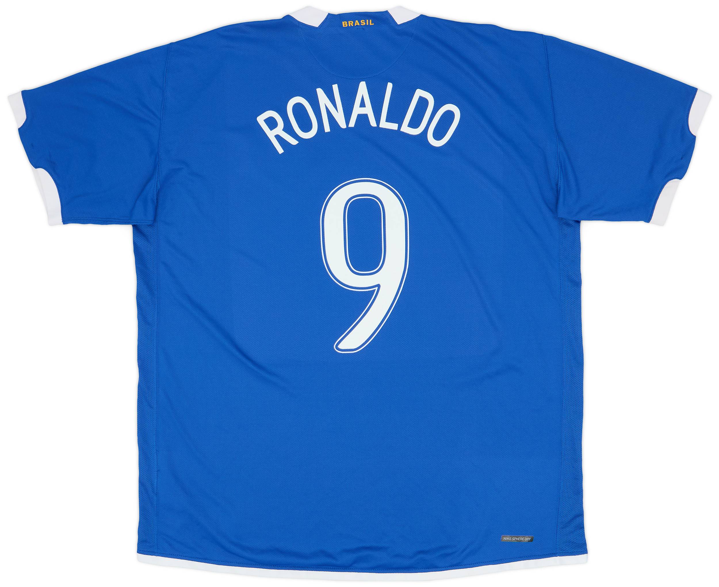 2006-07 Brazil Away Shirt Ronaldo #9 - 8/10 - (XXL)