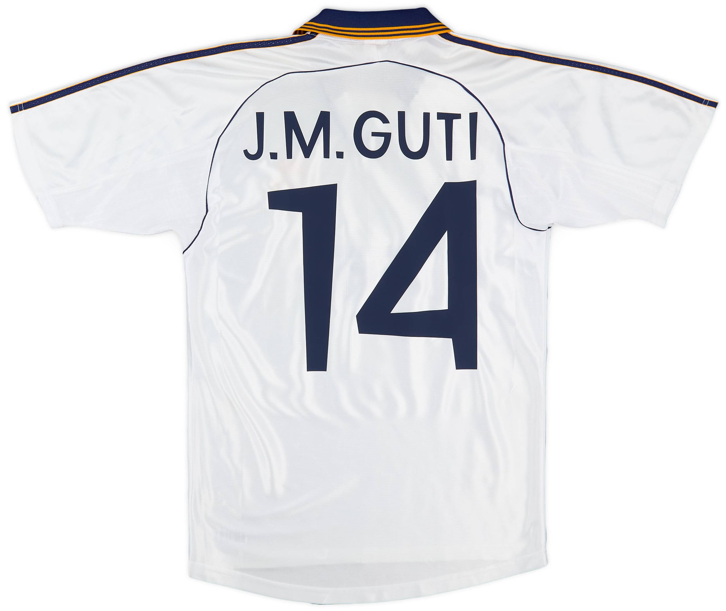 1998-00 Real Madrid Home Shirt J.M.Guti #14 - 8/10 - (S)