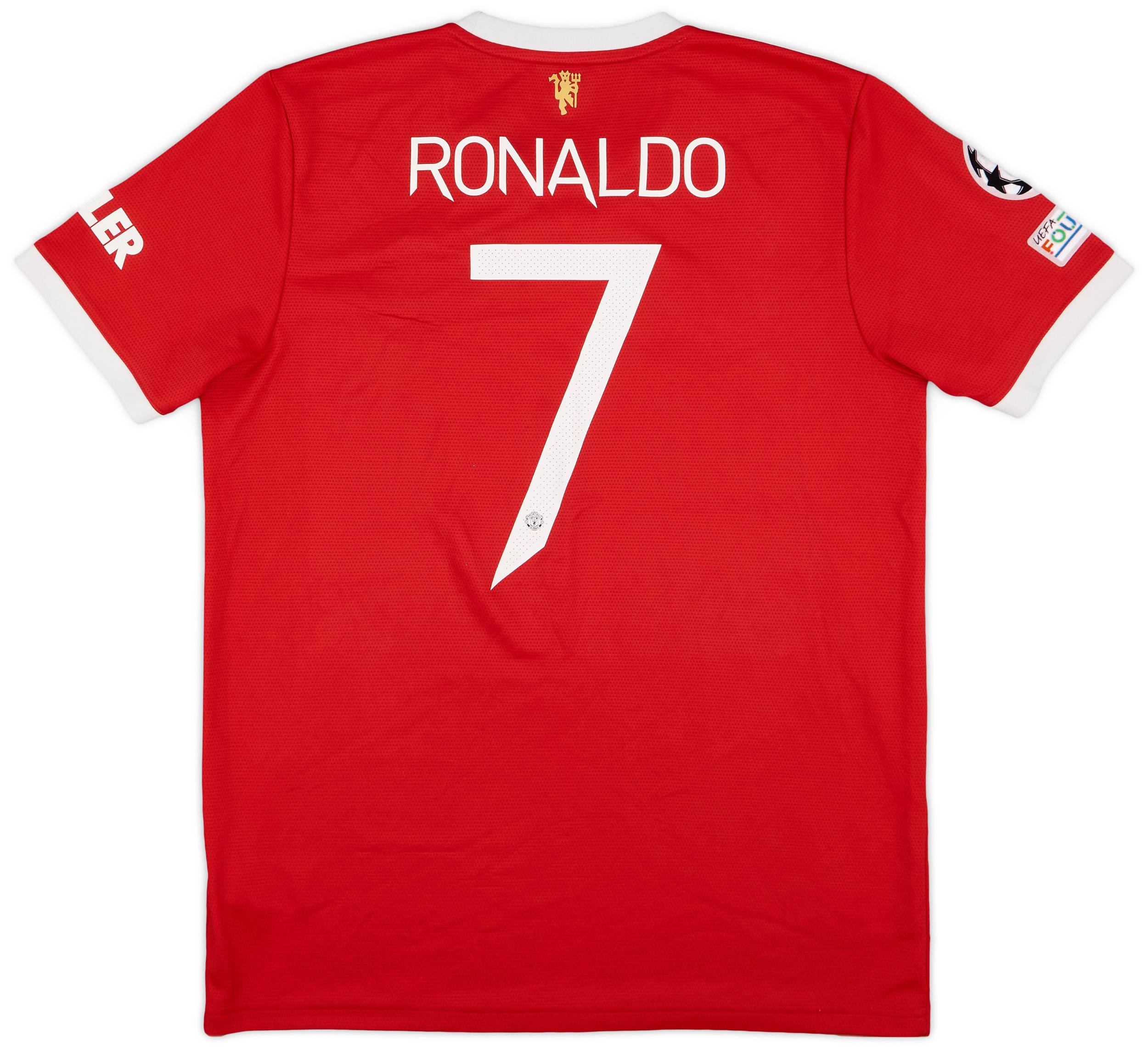 2021-22 Manchester United Home Shirt Ronaldo #7 - 8/10 - (L)
