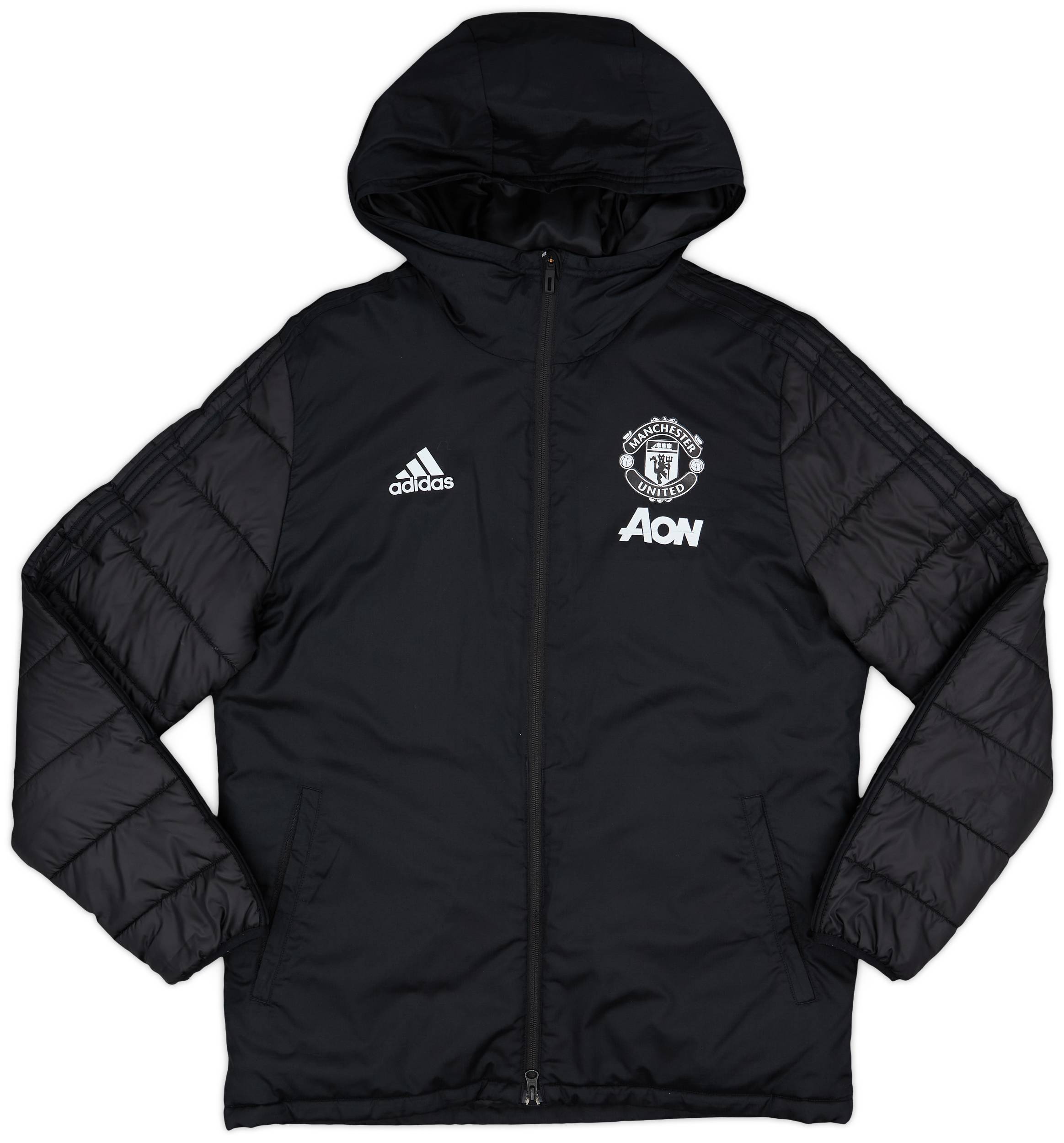 2020-21 Manchester United adidas Padded Bench Coat - 8/10 - (M)