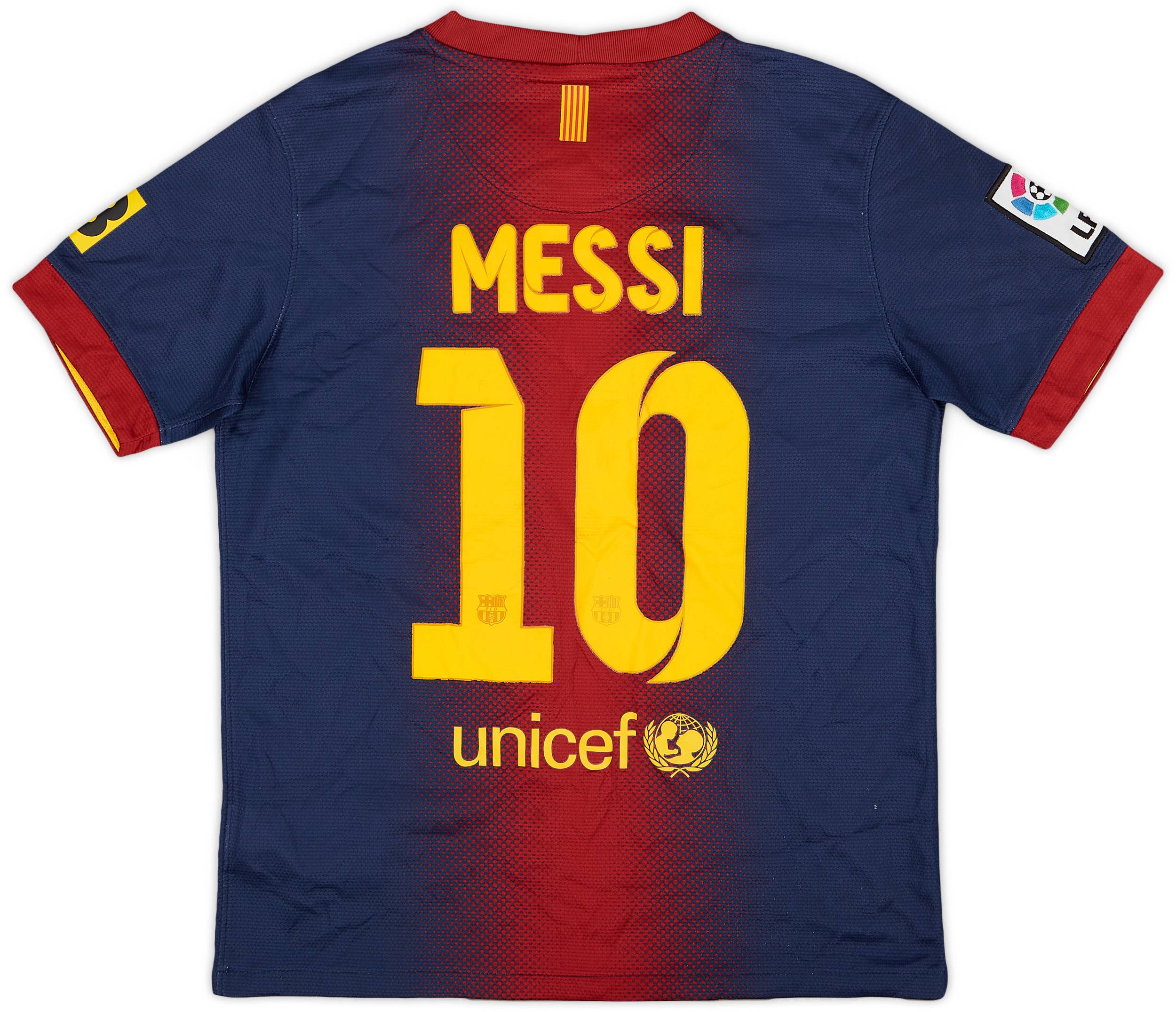 2012-13 Barcelona Home Shirt Messi #10 - 7/10 - (M.Boys)
