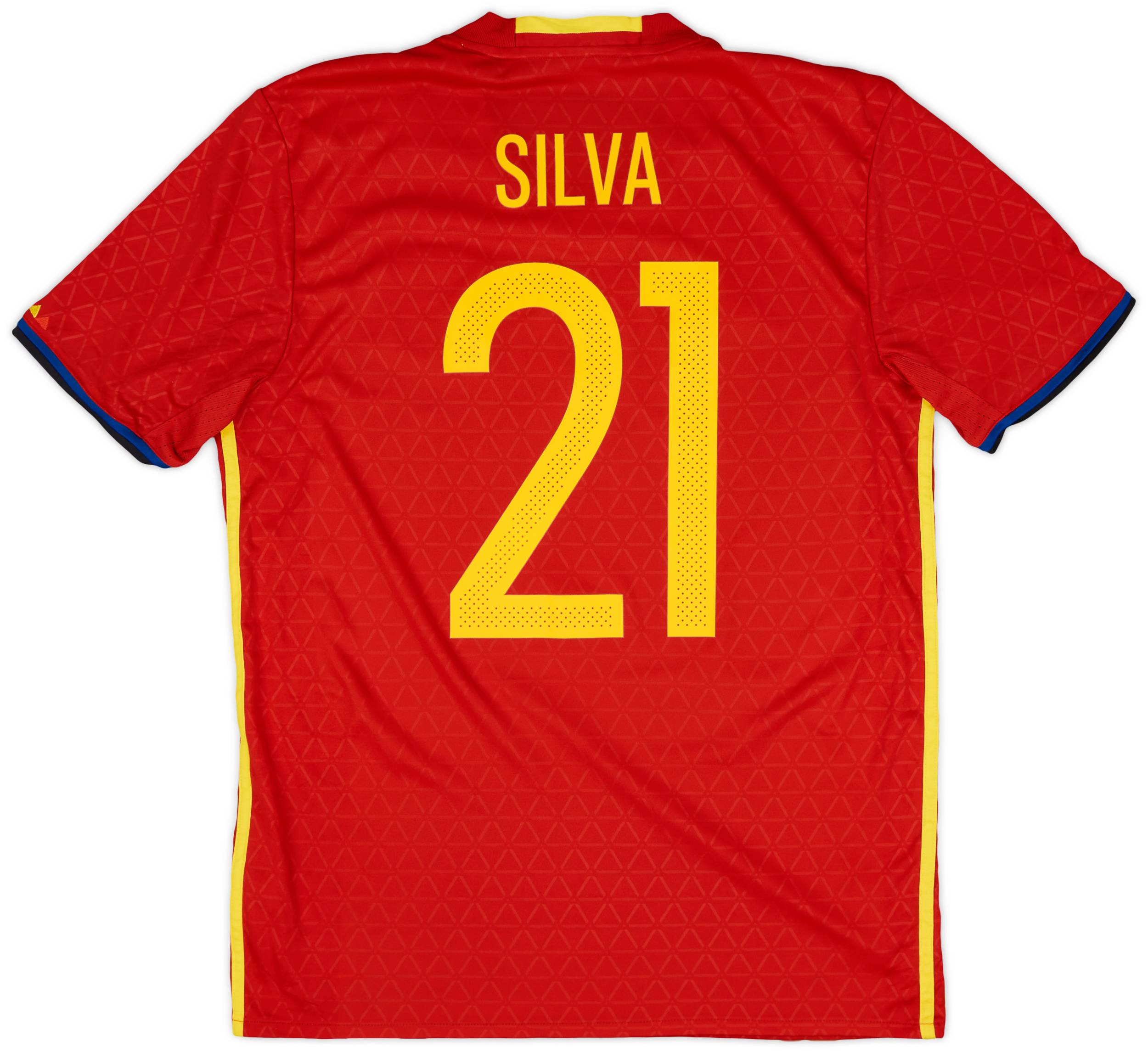 2016-17 Spain Home Shirt Silva #21 - 6/10 - (M)