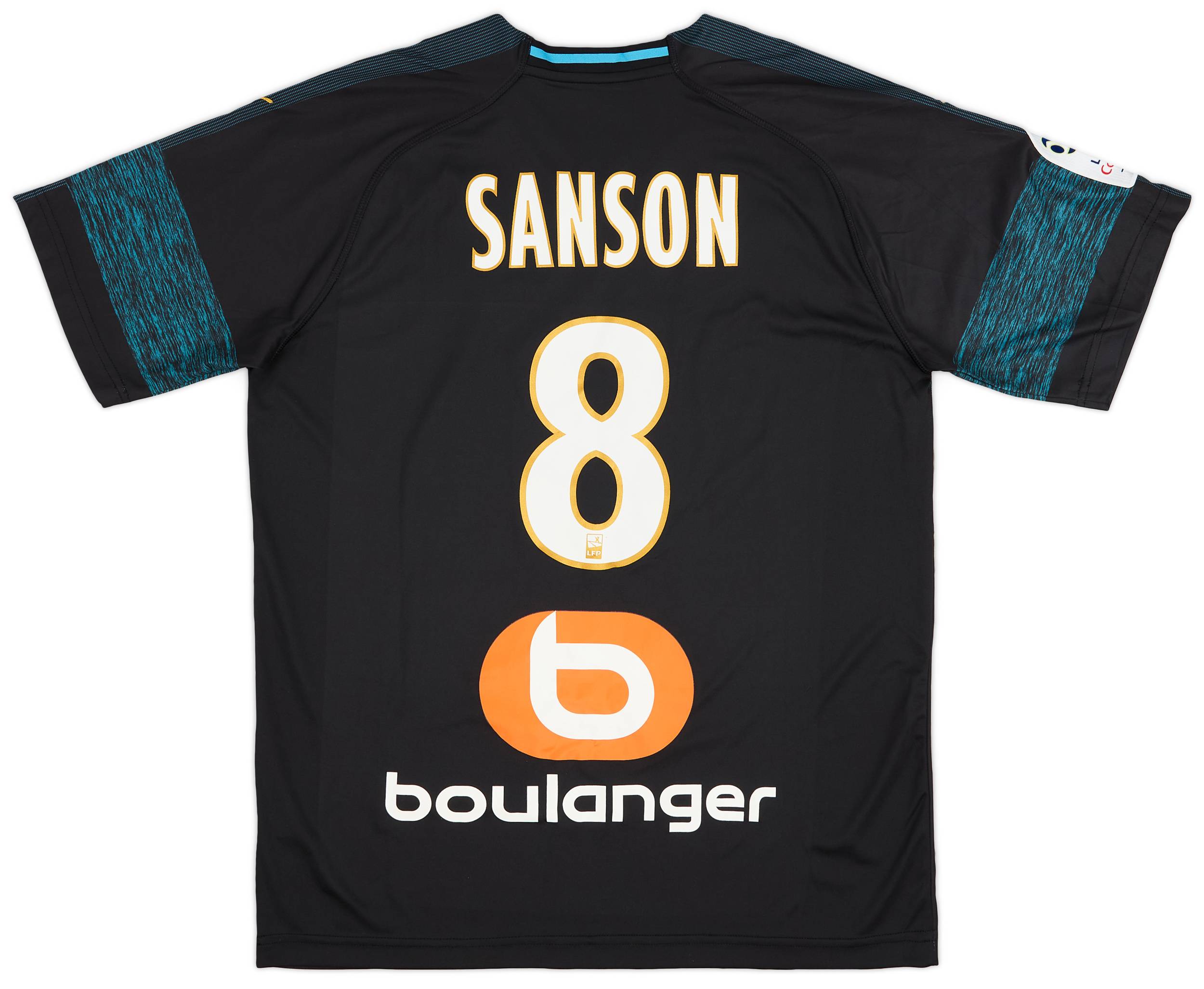 2018-19 Olympique Marseille Away Shirt Sanson #8 - 9/10 - (L)