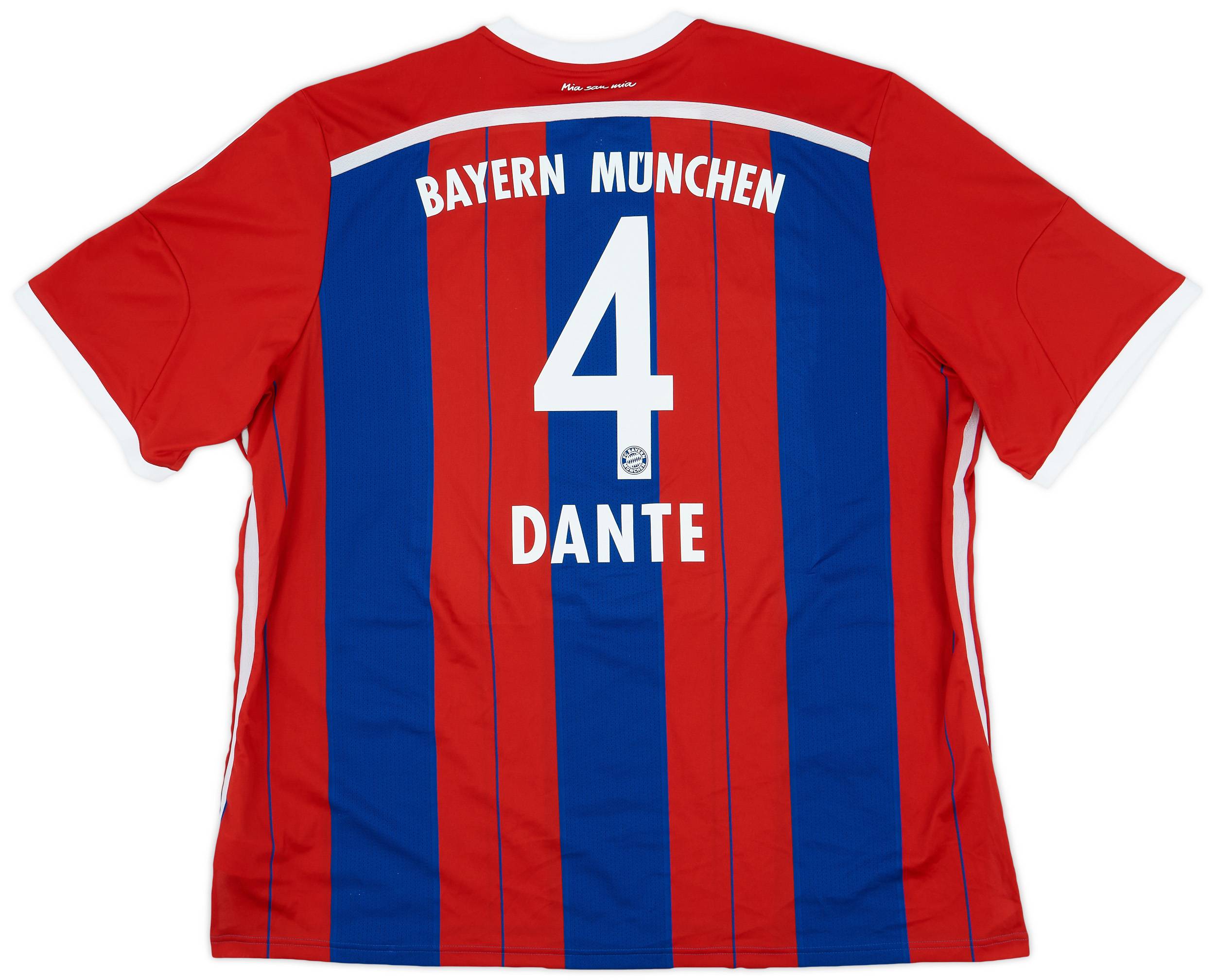 2014-15 Bayern Munich Home Shirt Dante #4 - 8/10 - (3XL)