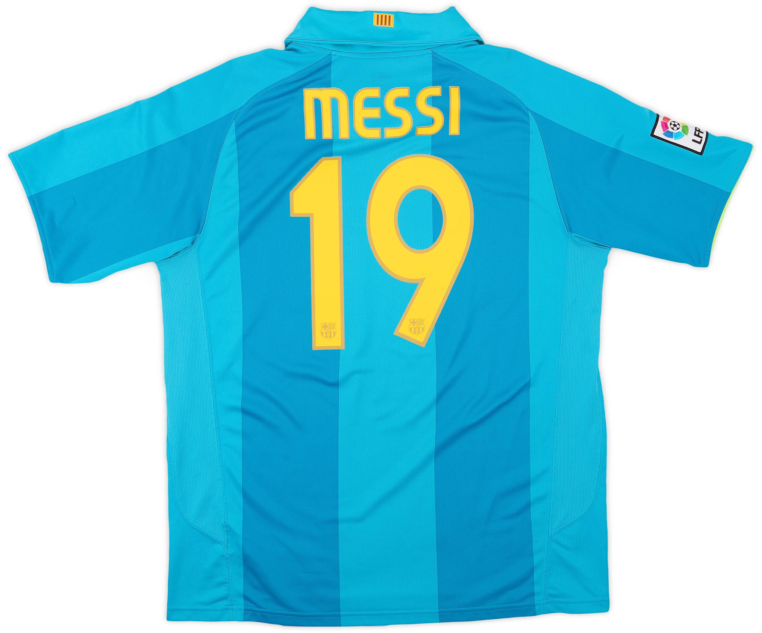2007-09 Barcelona Away Shirt Messi #19 - 8/10 - (L)