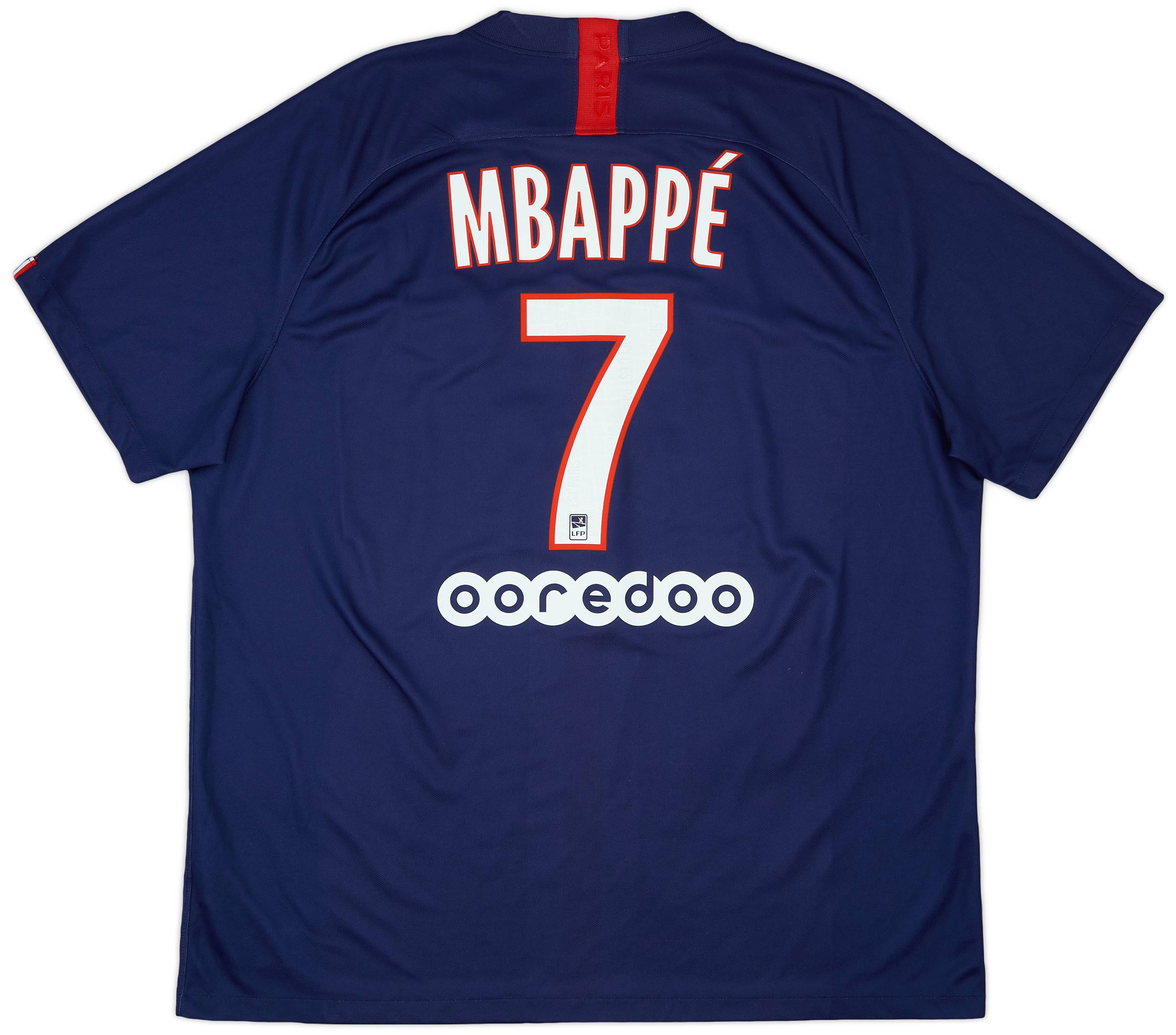 2019-20 Paris Saint-Germain Home Shirt Mbappe #7 - 8/10 - (XXL)