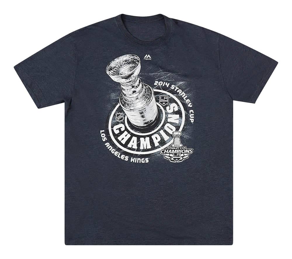 2014 LA Kings Stanley Cup Champions Majestic Tee XL