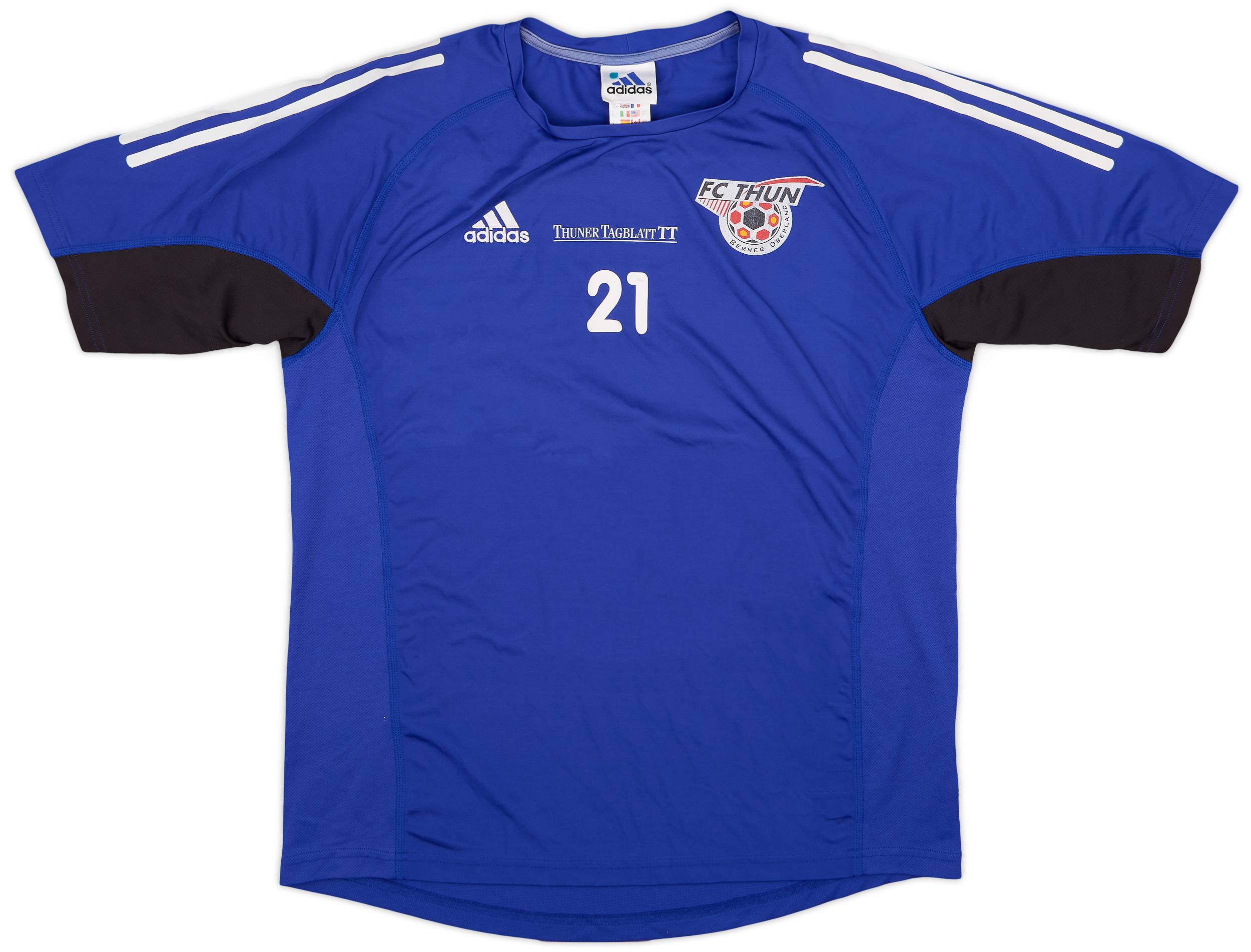 2002-03 FC Thun adidas Player Issue Training Shirt #21 - 7/10 - (M/L)