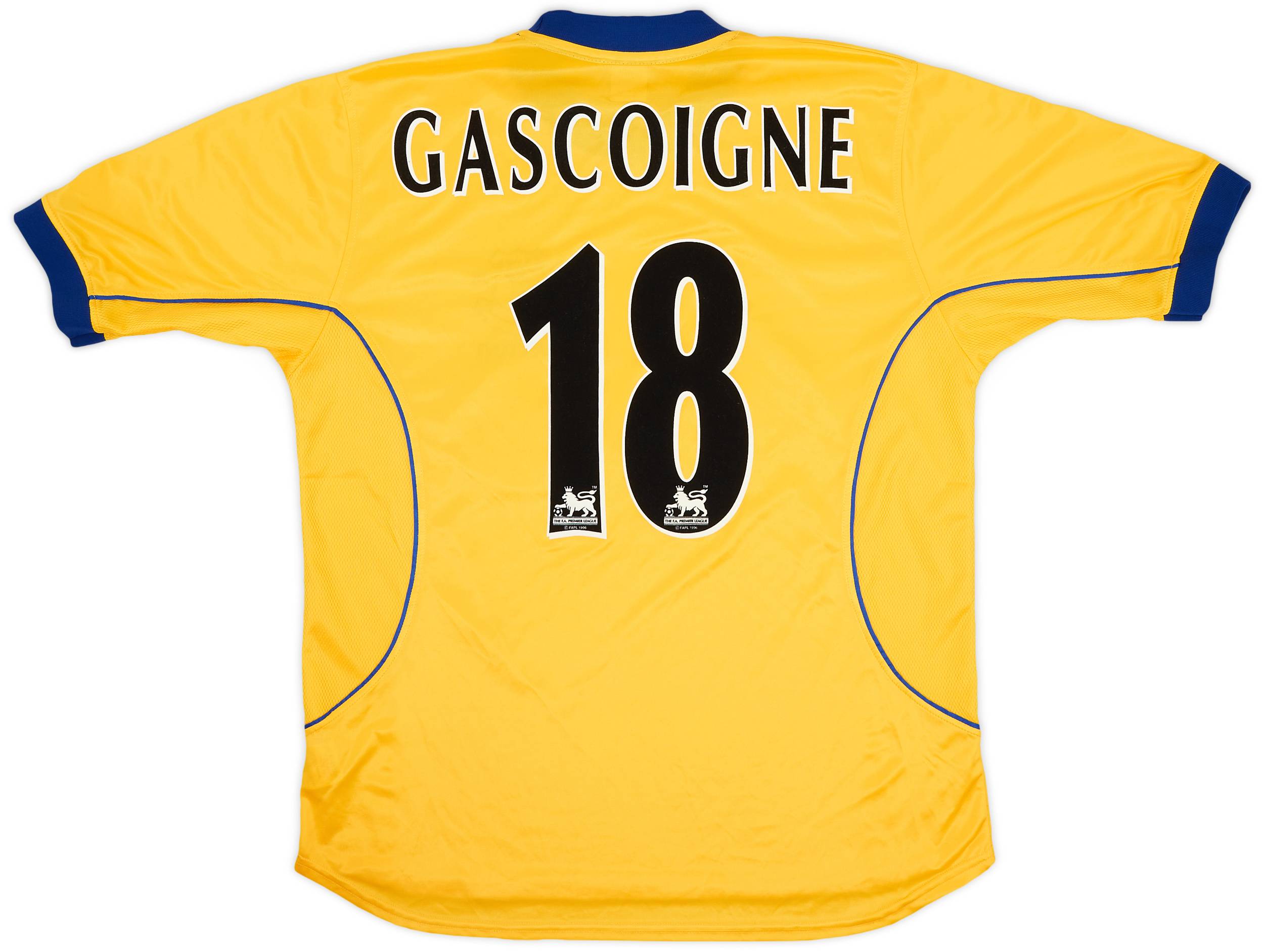 2000-01 Everton Away Shirt Gascoigne #18 - 9/10 - (L)
