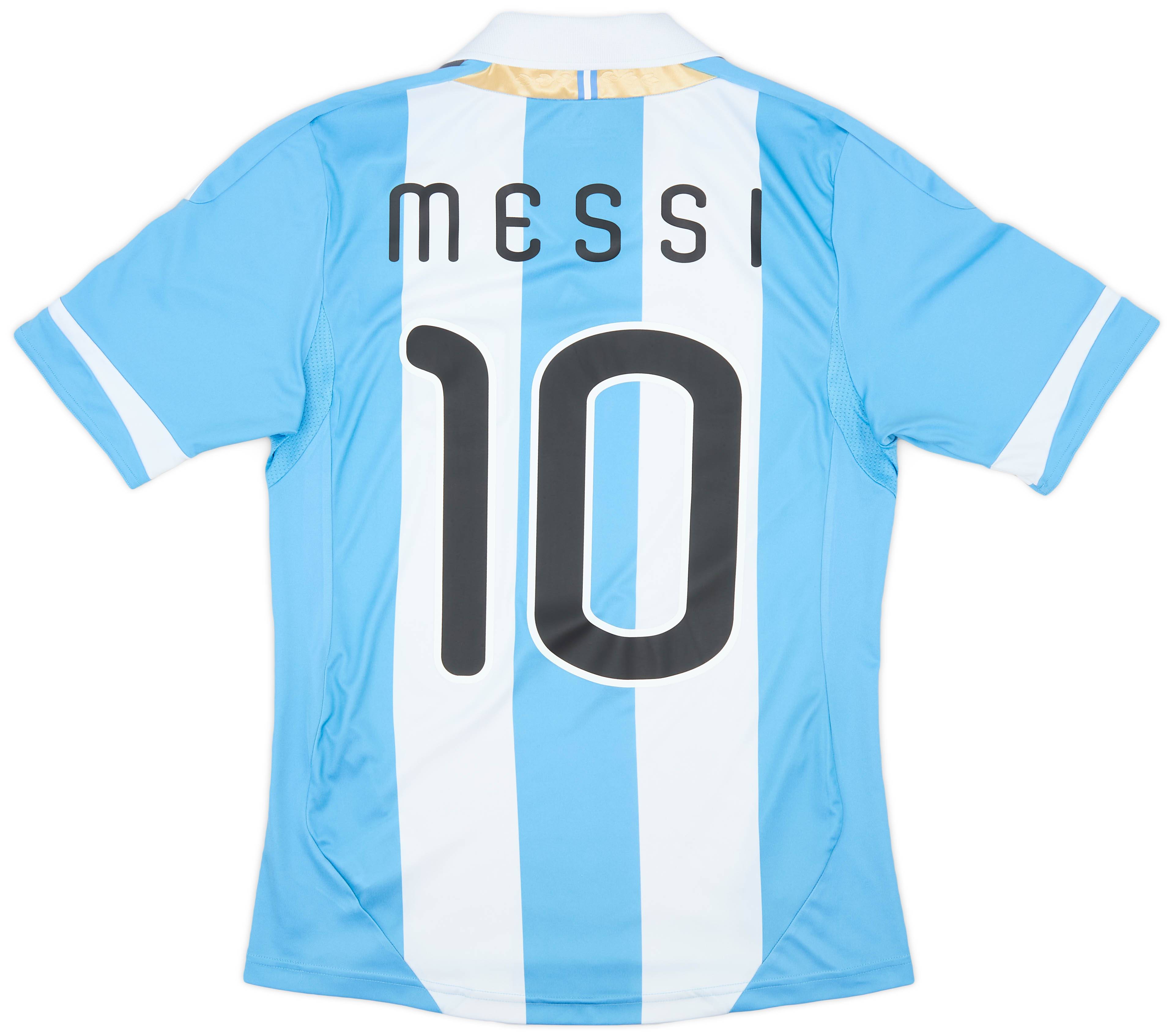 2011-13 Argentina Home Shirt Messi #10 - 9/10 - (S)
