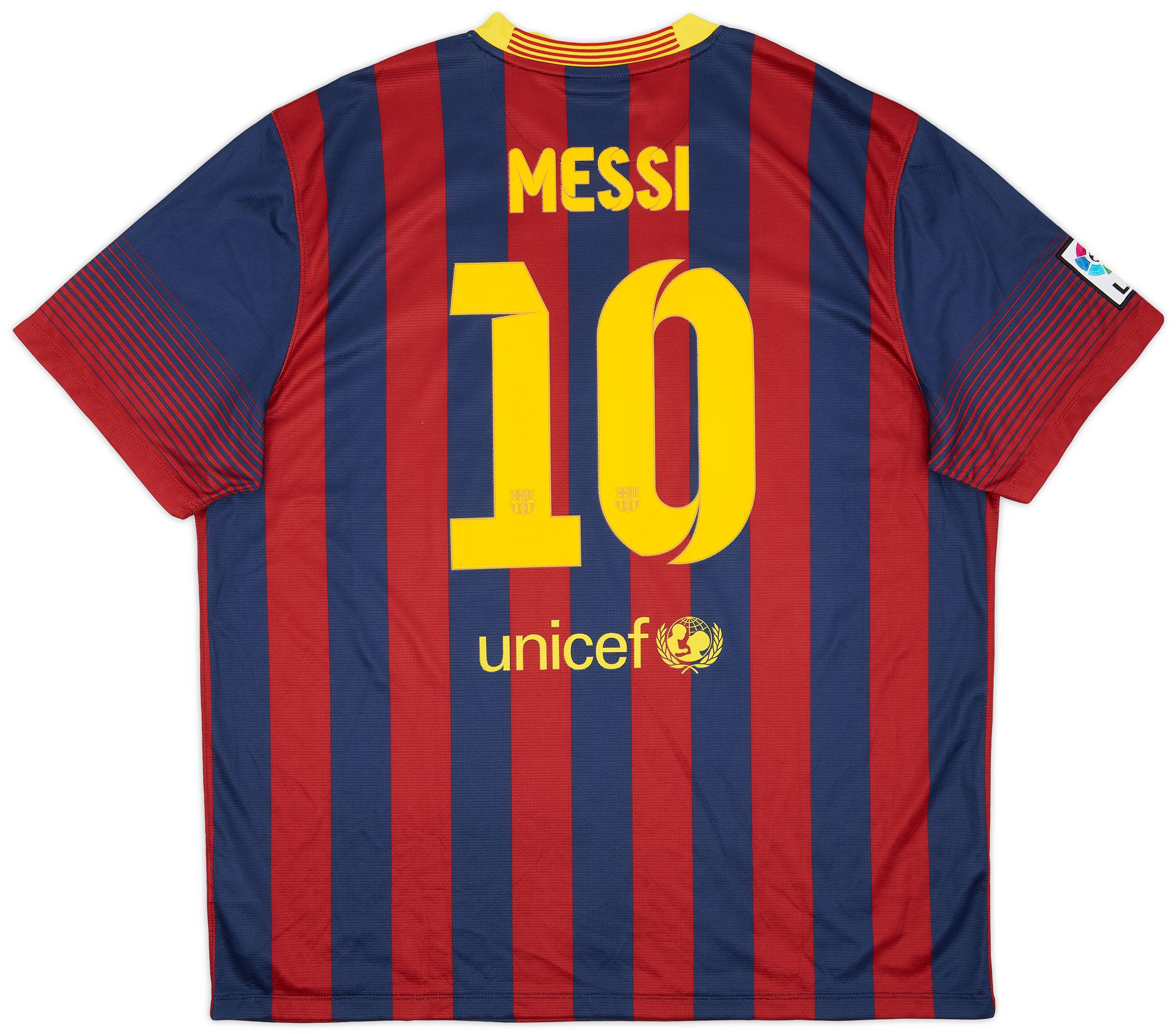2013-14 Barcelona Home Shirt Messi #10 (XXL)