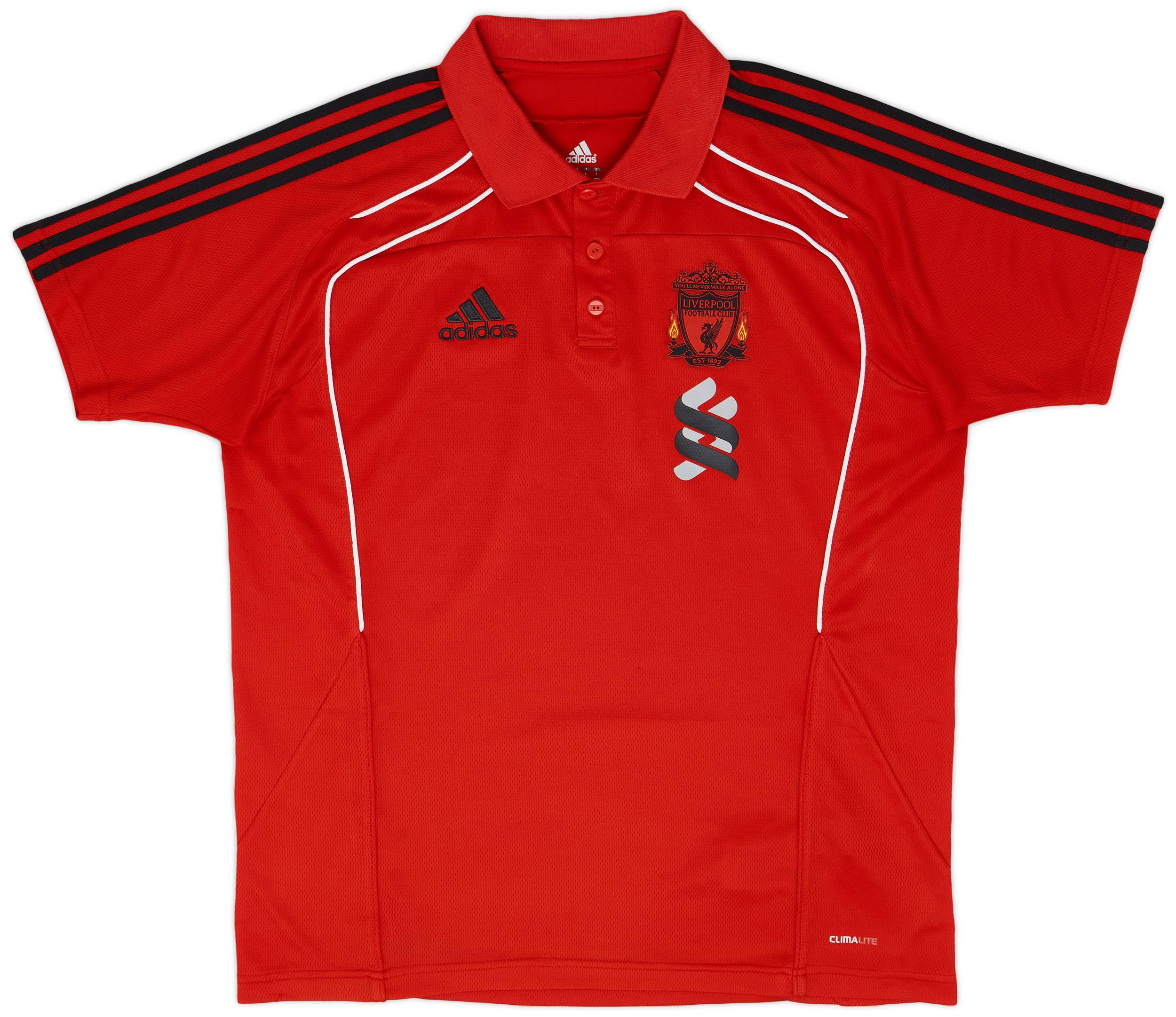 2010-11 Liverpool adidas Polo Shirt - 8/10 - (L)