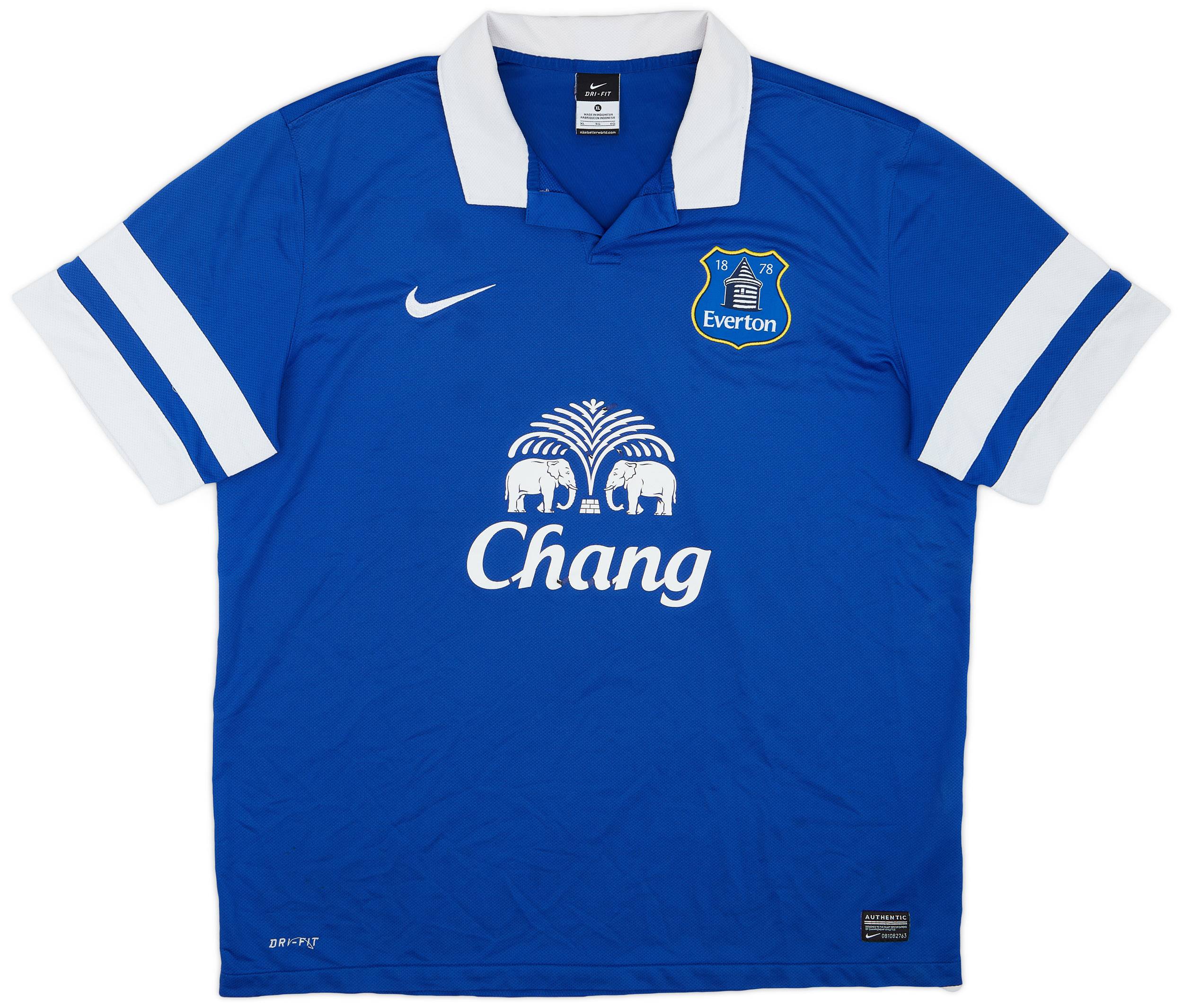 2013-14 Everton Home Shirt - 5/10 - (XL)
