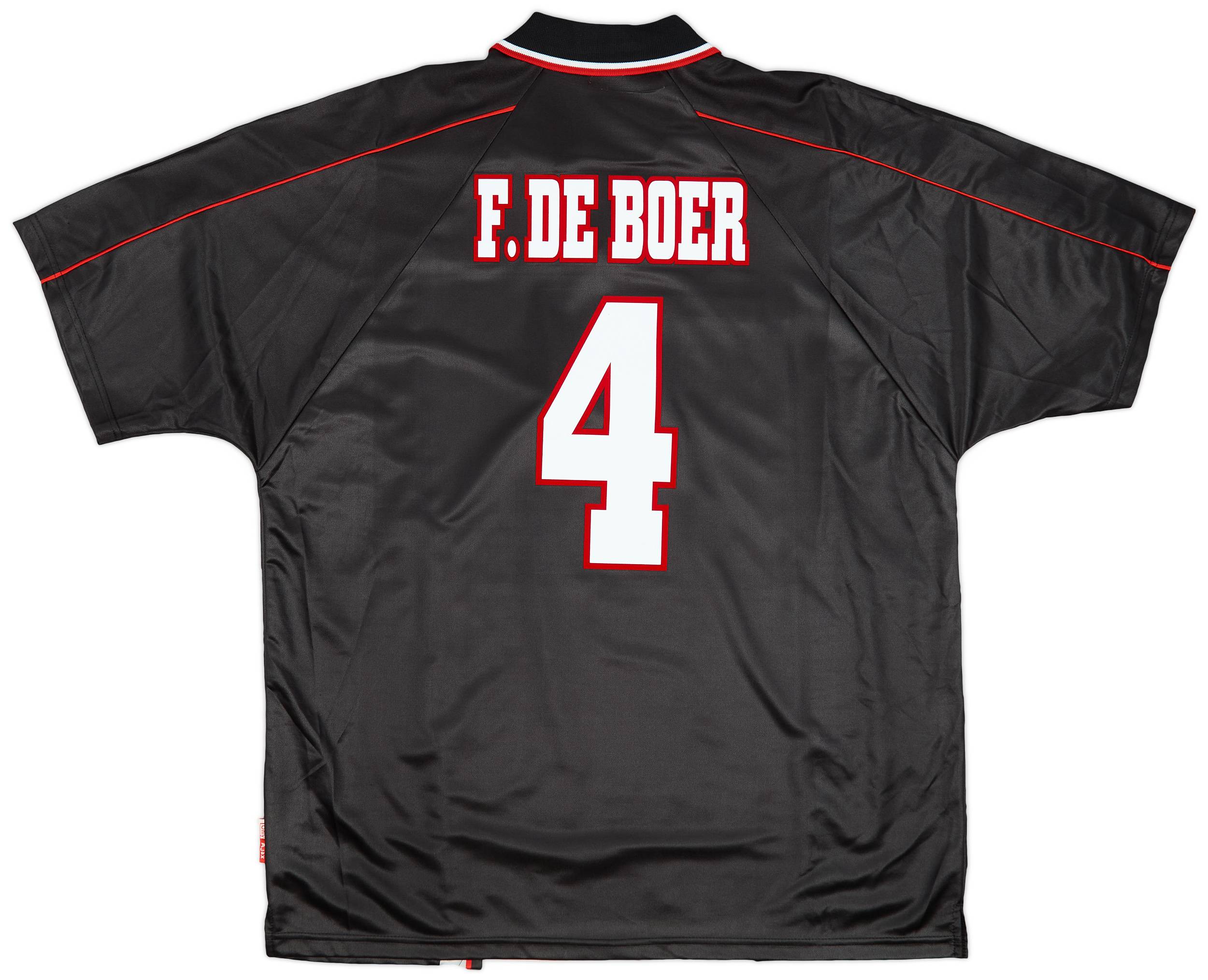 1998-99 Ajax Away Shirt F.De Boer #4 - 9/10 - (XL)