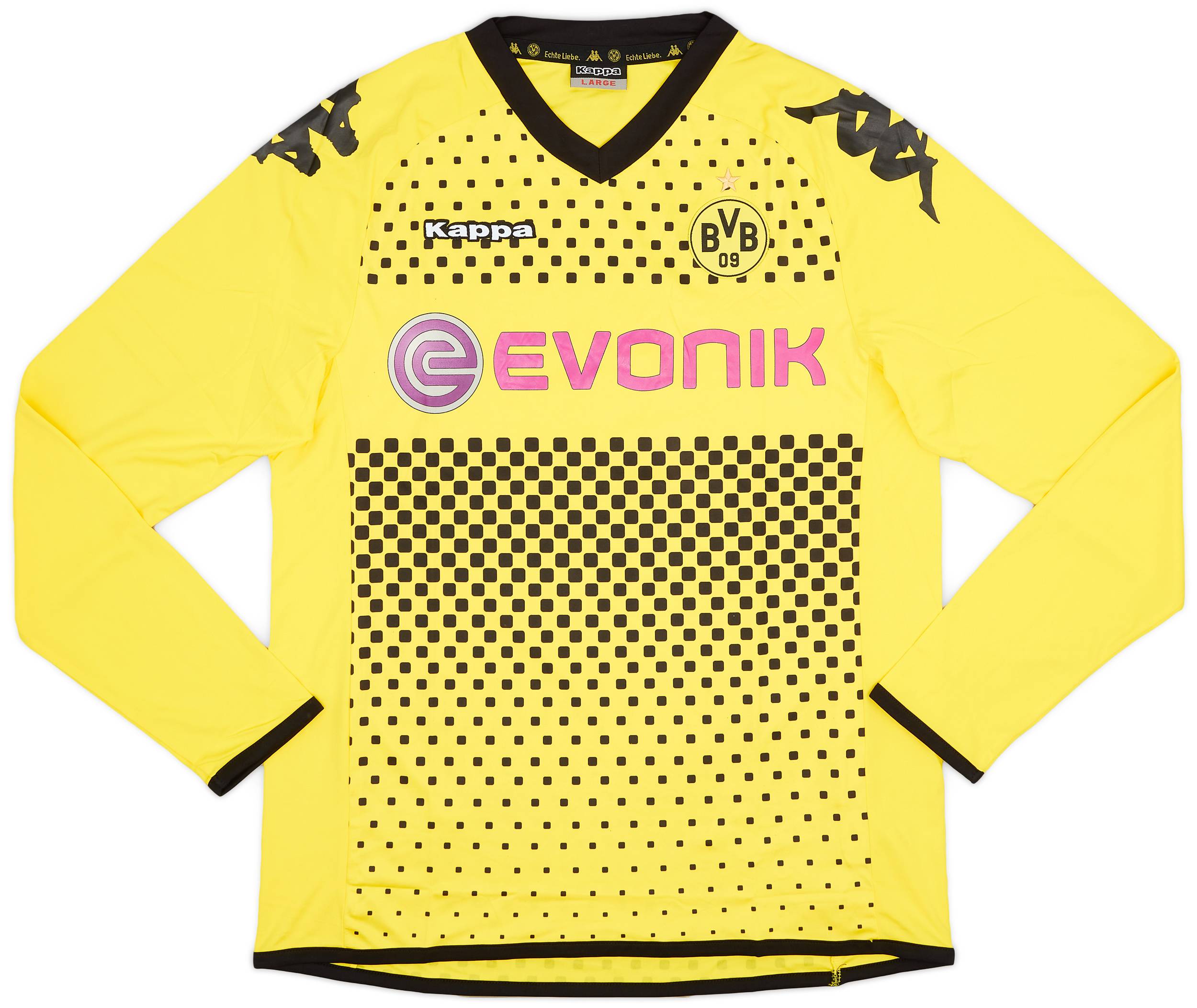 2011-12 Borussia Dortmund Home L/S Shirt - 9/10 - (L)