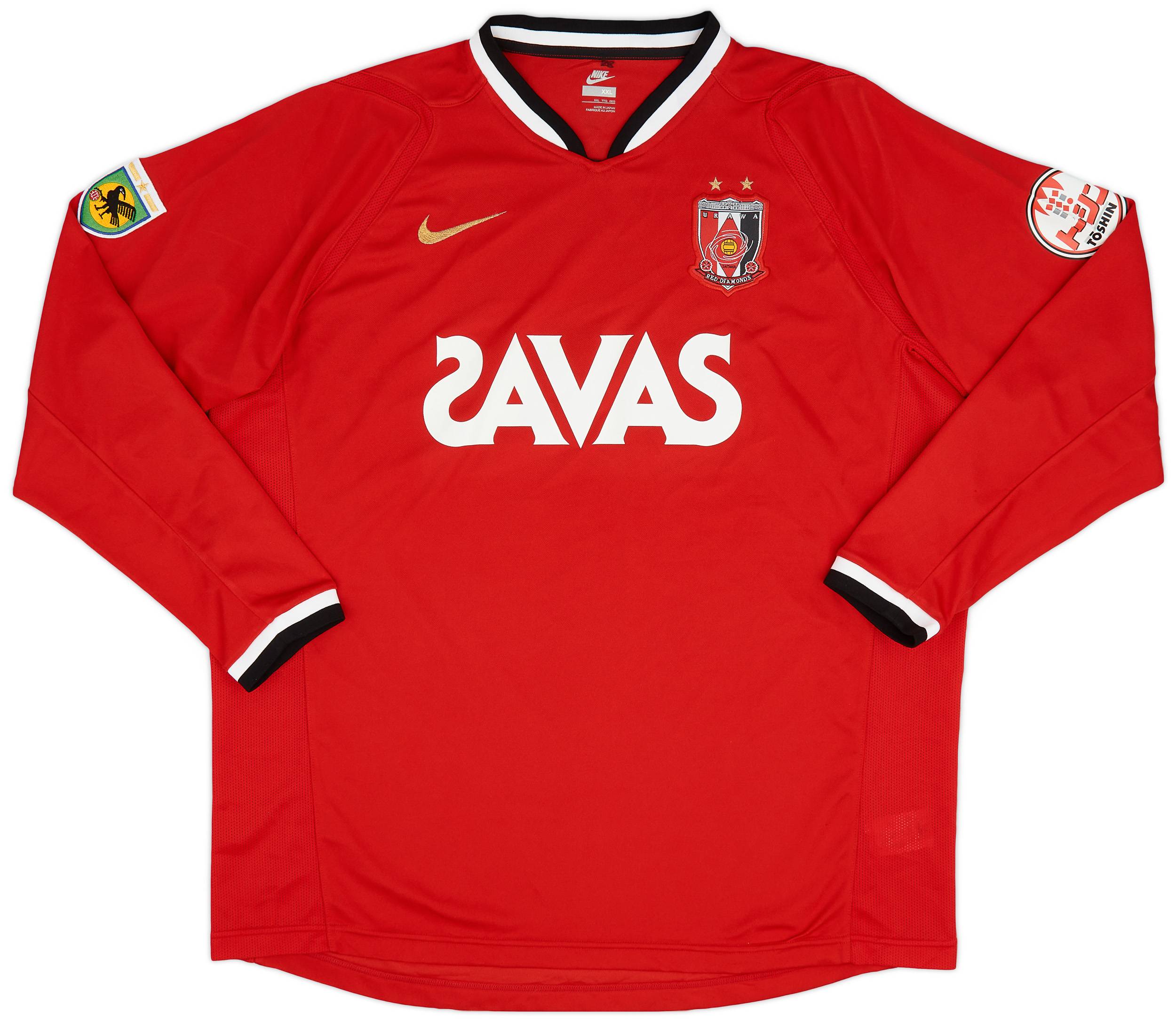 2007 Urawa Red Diamonds Home L/S Shirt - 8/10 - (XXL)