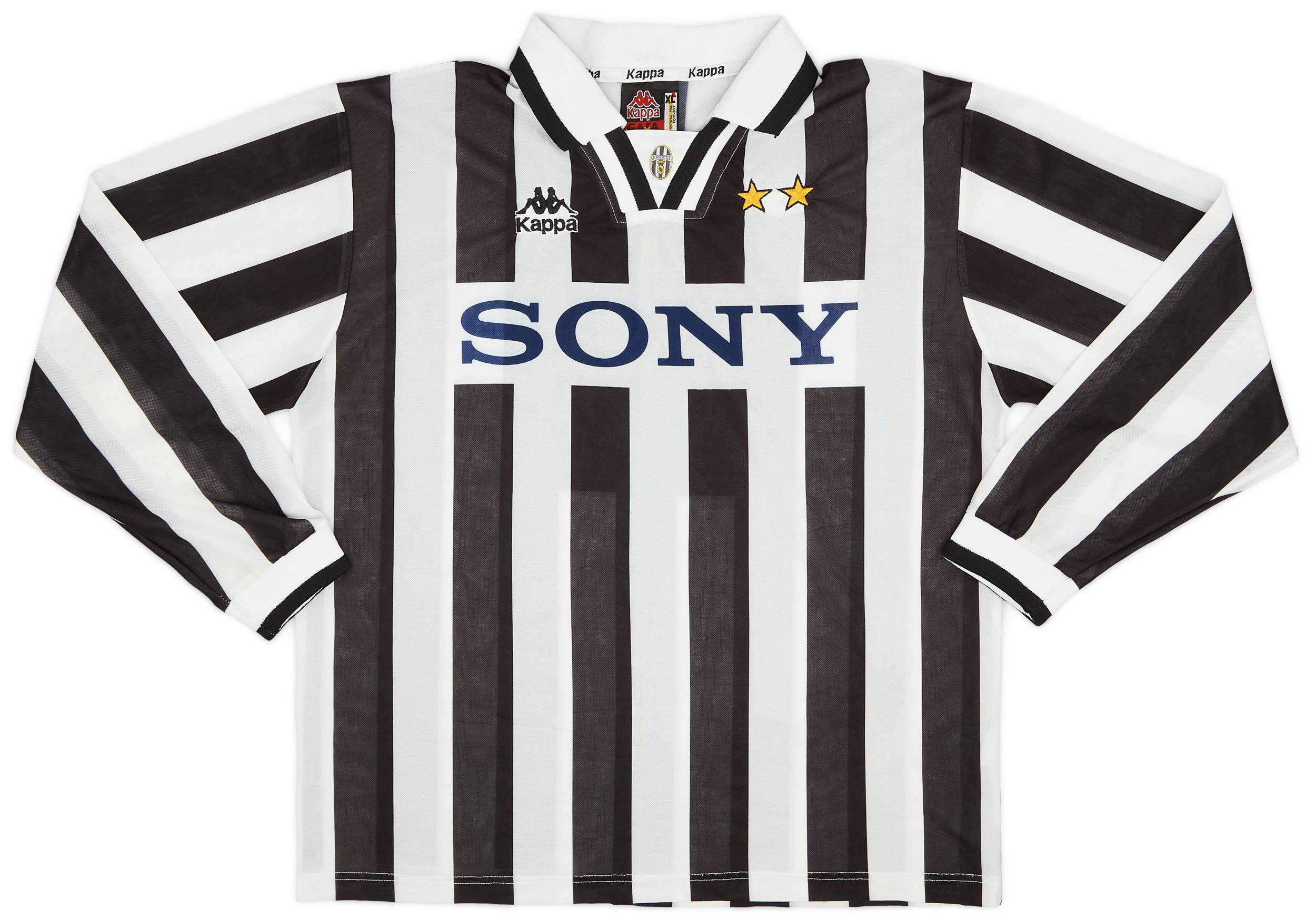 1995-97 Juventus Home L/S Shirt - 8/10 - (XL)