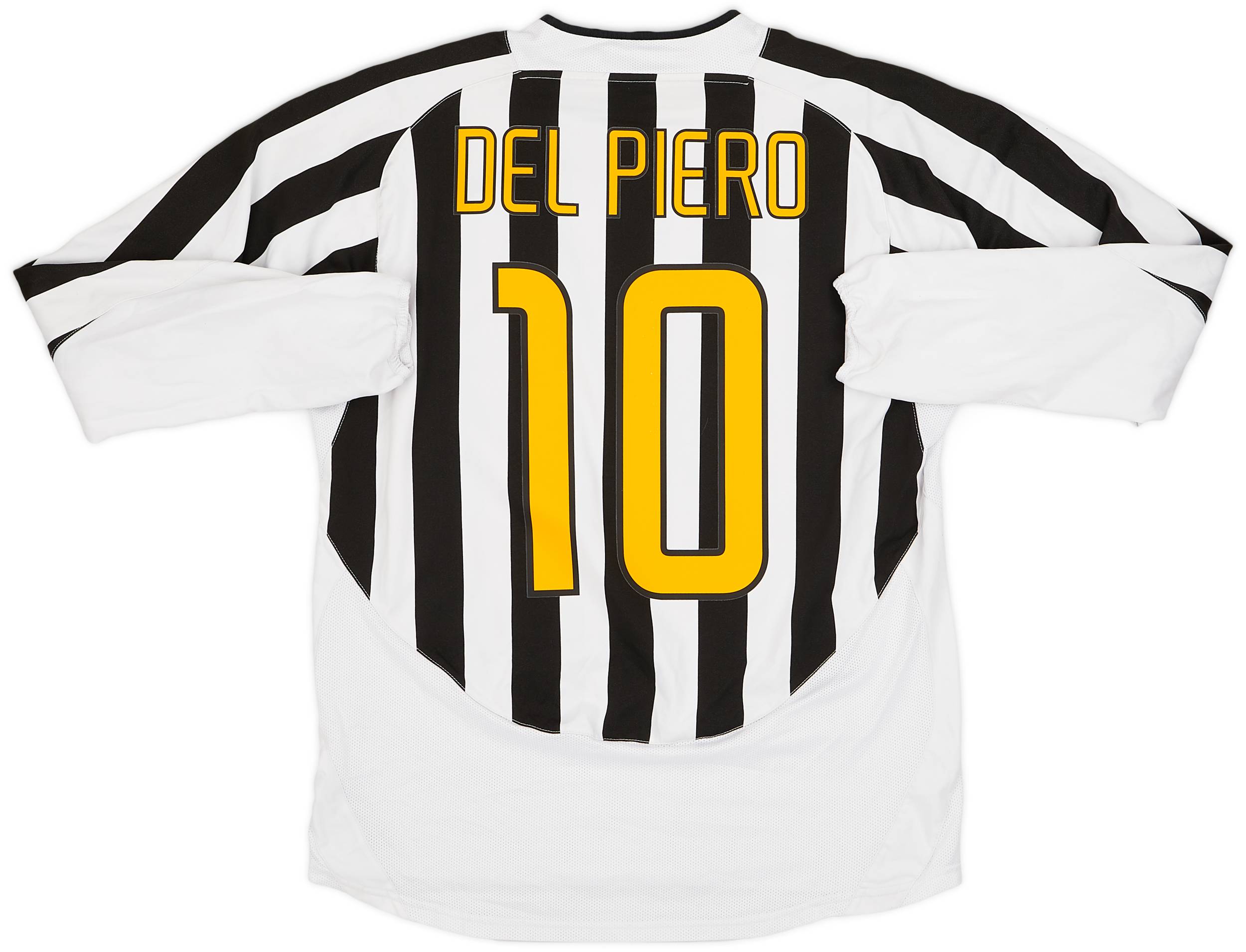 2003-04 Juventus Home L/S Shirt Del Piero #10 - 9/10 - (L)